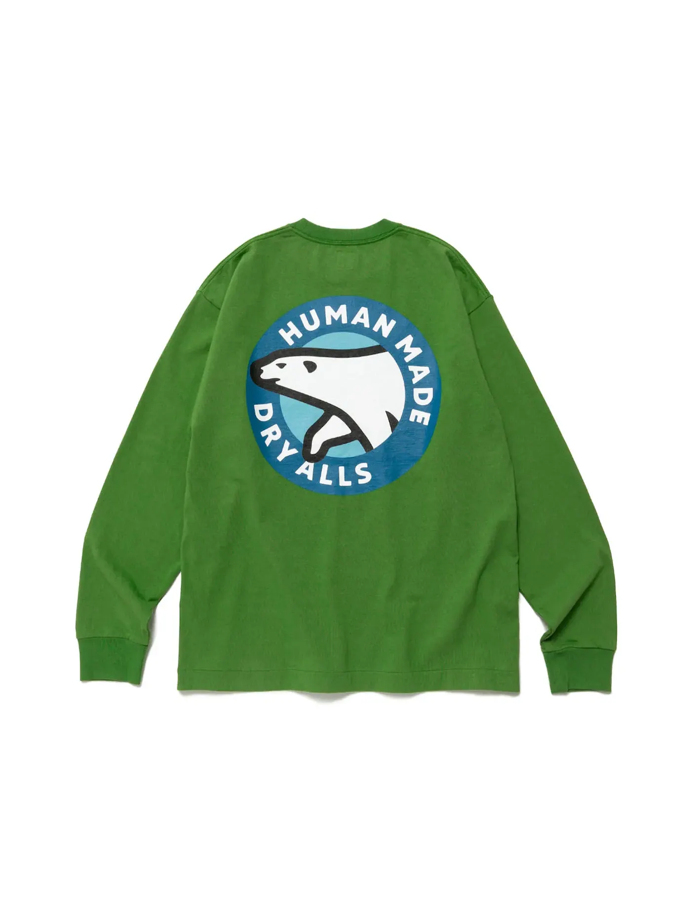 Мужская футболка с длинным рукавом с принтом L/S Tee Human Made — изображение 1 из 2, зеленый