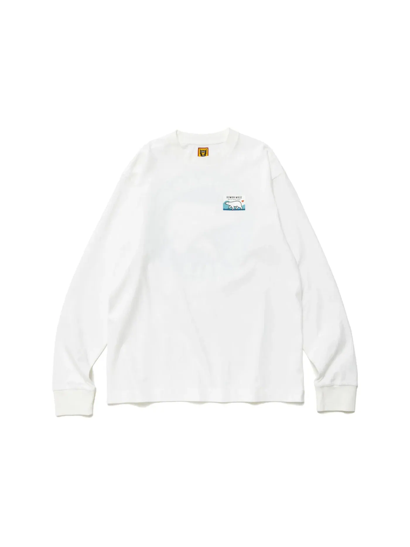 Мужская футболка с принтом L/S Tee Human Made — изображение 2 из 2, белый