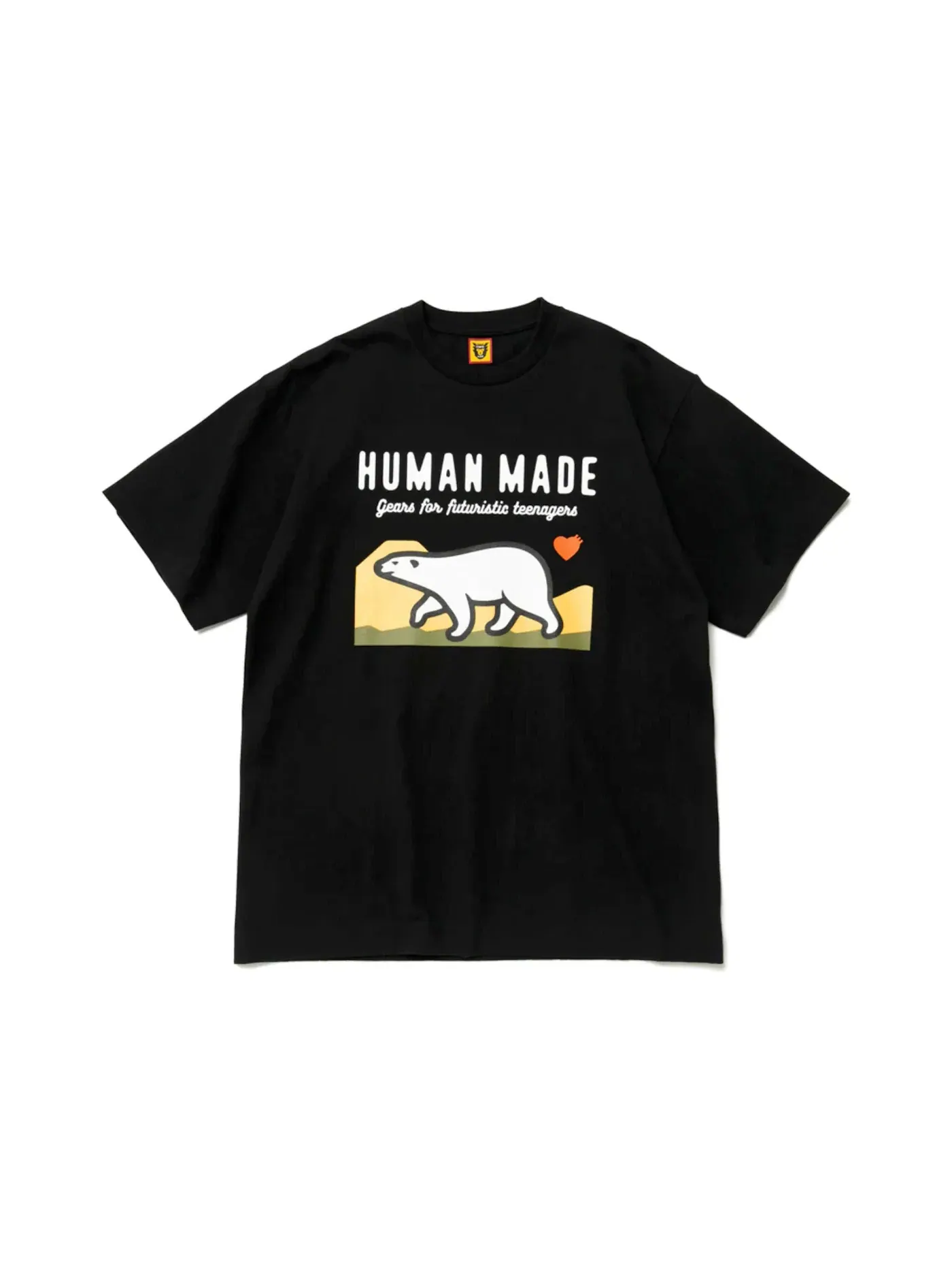 Мужская футболка с принтом Polar Bear Human Made — изображение 1 из 2, черный