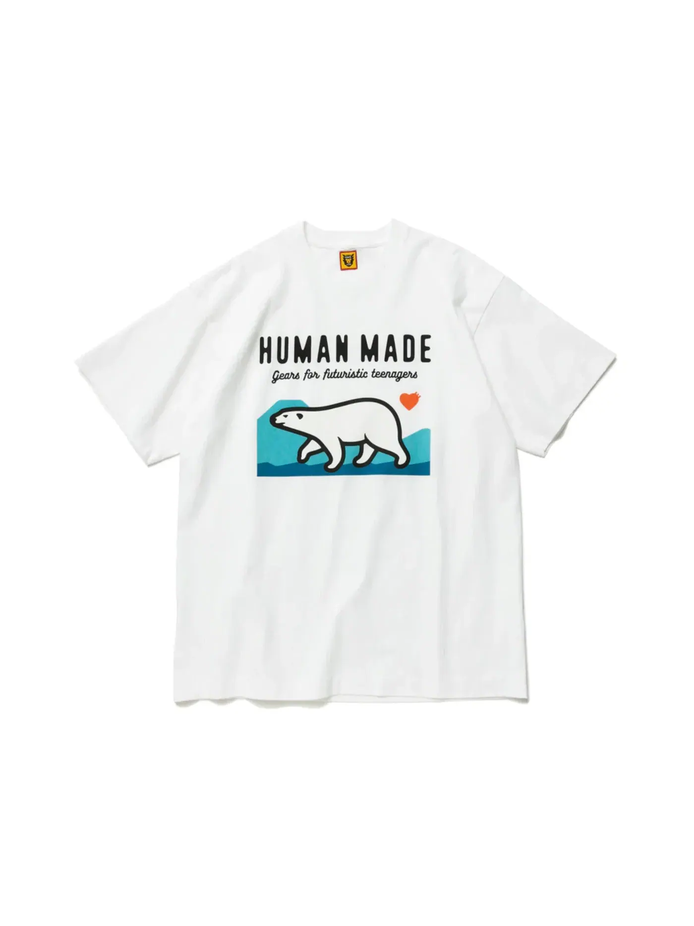 Мужская футболка с принтом Human Made Polar Bear Graphic T-Shirt — изображение 1 из 2, белый