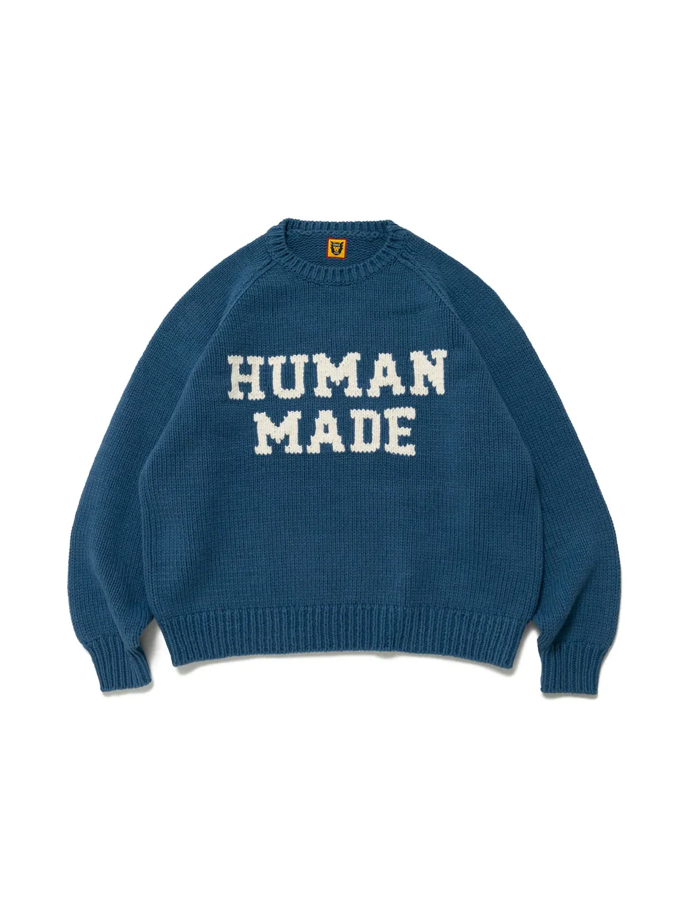 Мужской свитер с принтом Human Made Sweater — изображение 1 из 2, синий