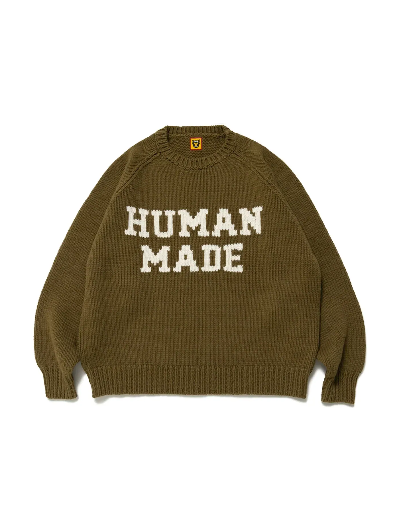 Мужской свитер с длинным рукавом Human Made Sweater — изображение 1 из 2, зеленый