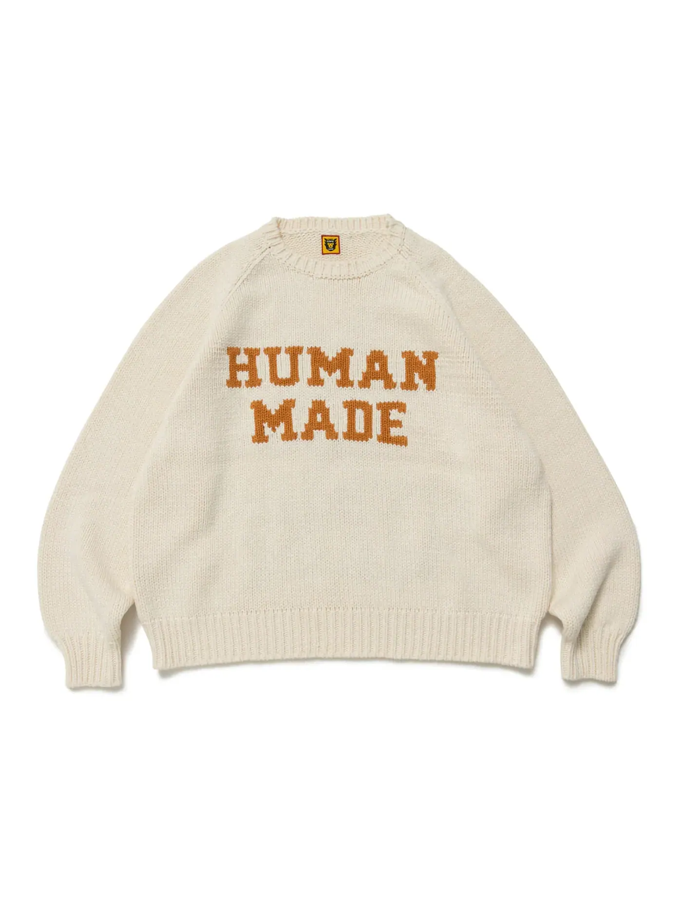 Мужской свитер с принтом Rabbit Raglan Knit Human Made — изображение 1 из 2, белый