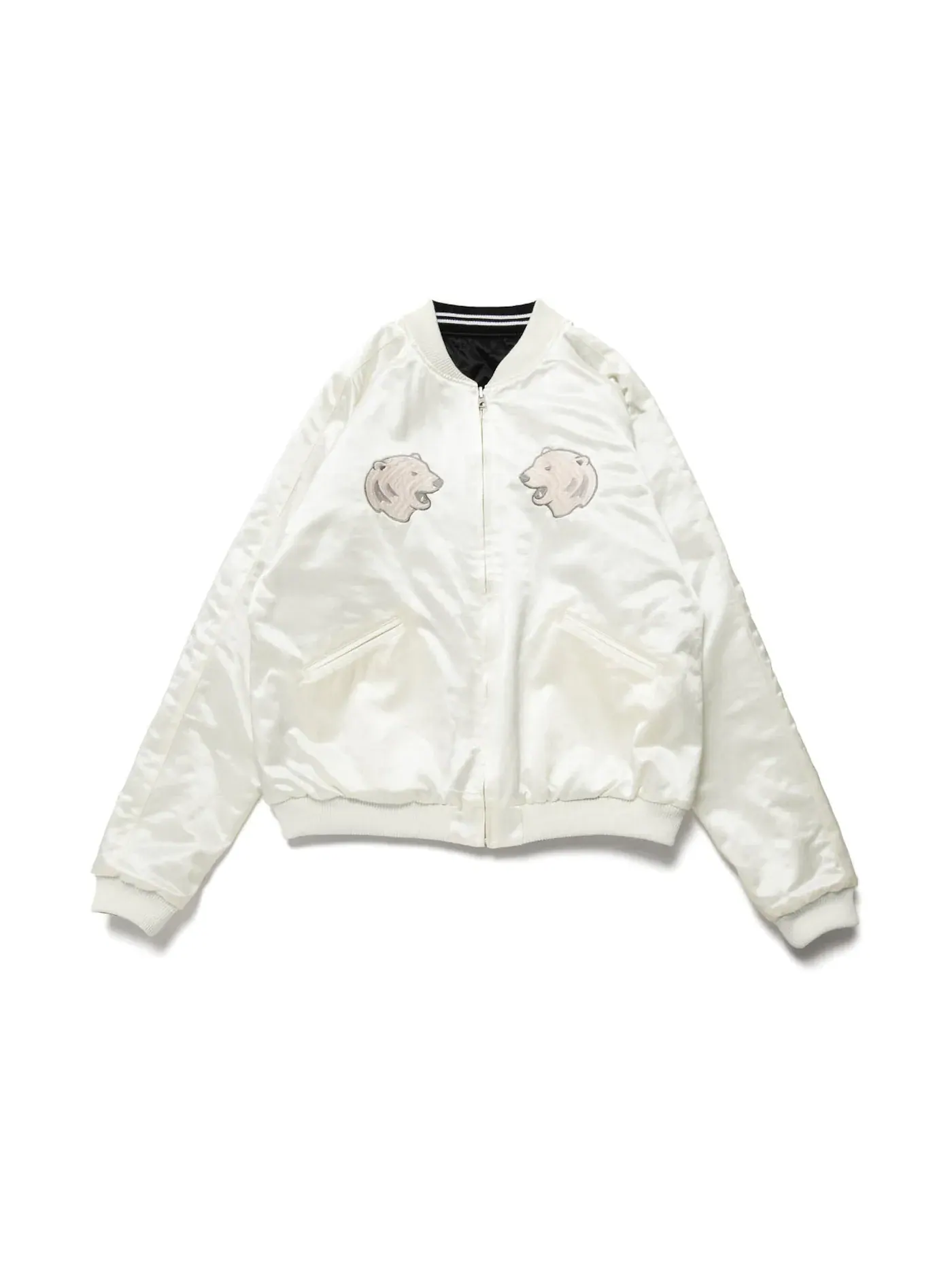 Мужская куртка с принтом Reversible Yokosuka Jacket Human Made — изображение 1 из 4, белый черный