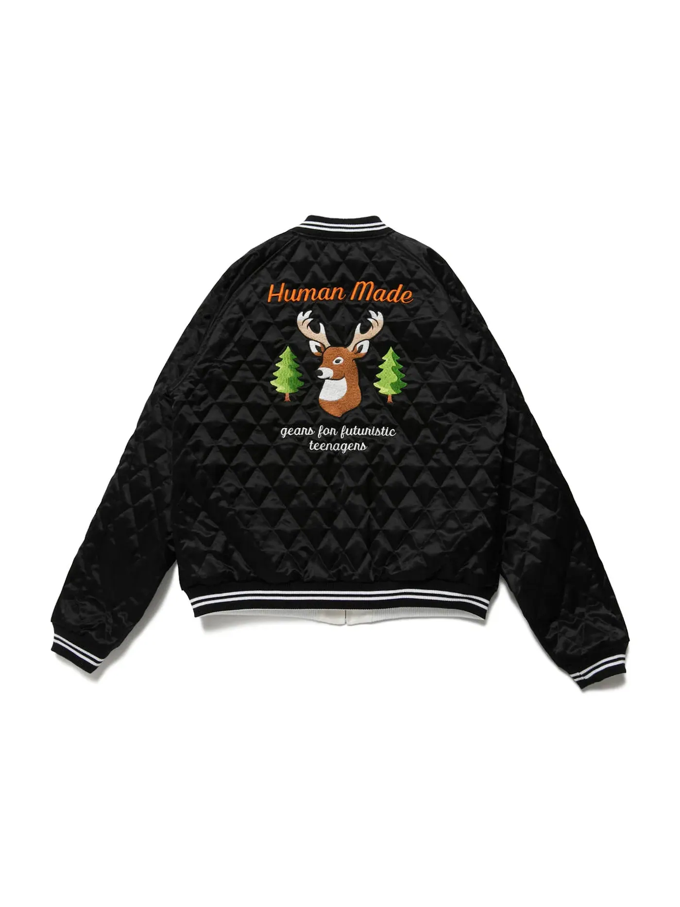 Мужская куртка с принтом Reversible Yokosuka Jacket Human Made — изображение 4 из 4, белый черный