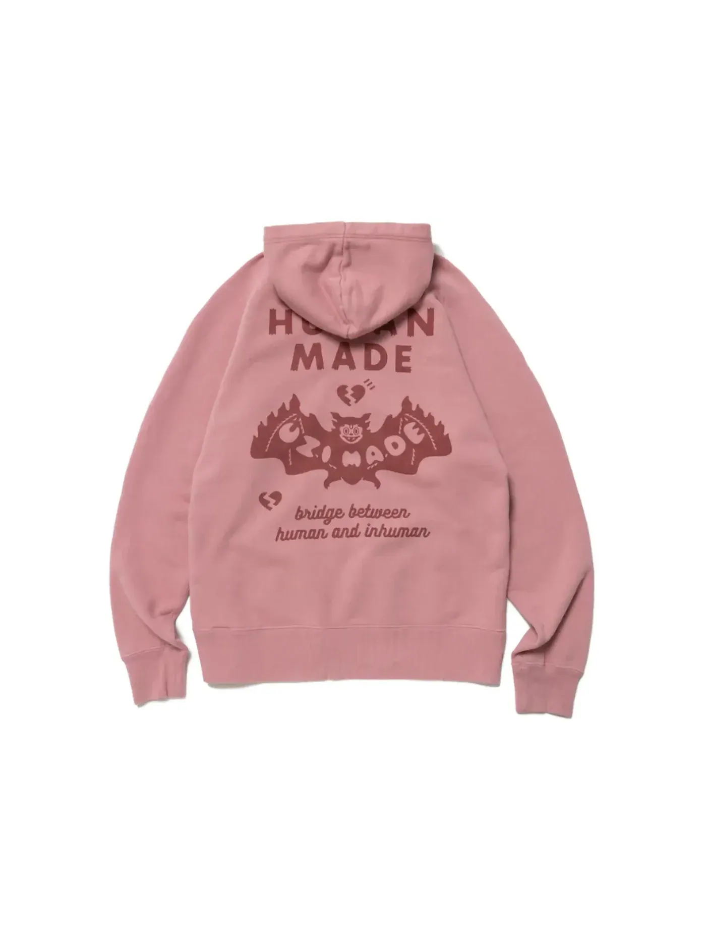 Мужской худи с принтом Human Made Uzi Made Hoodie — изображение 2 из 2, розовый