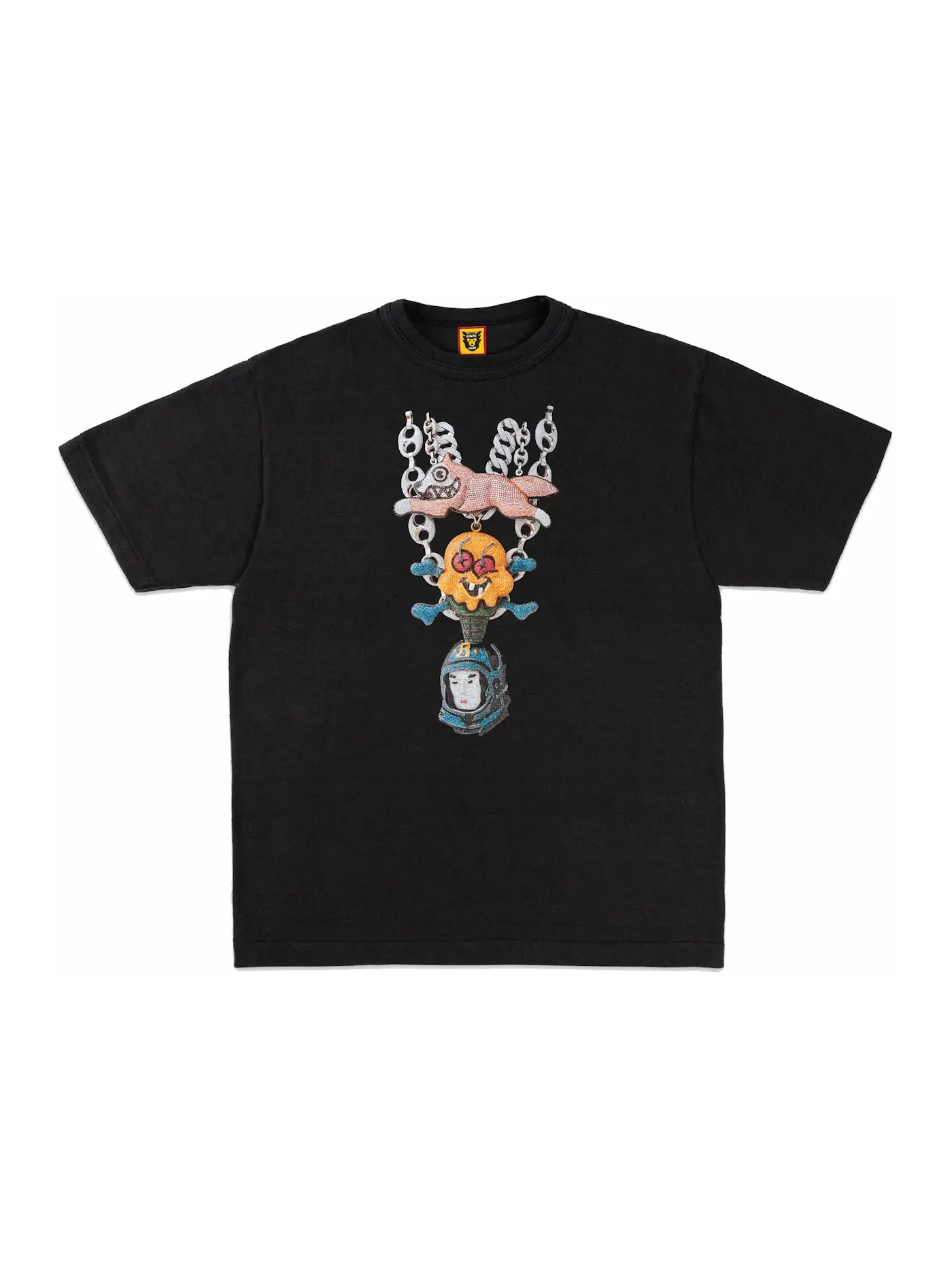 Мужская футболка Human Made x BBC Chains Tee Human Made — изображение 1 из 1, черный