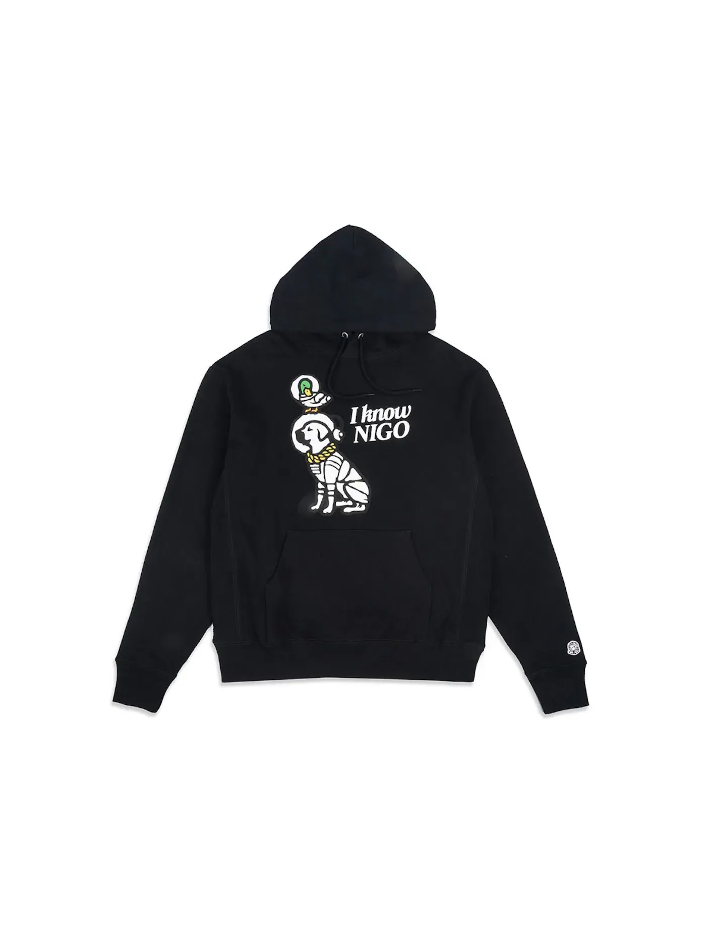 Мужской худи с принтом I Know Nigo Hoodie Human Made — изображение 1 из 2, черный