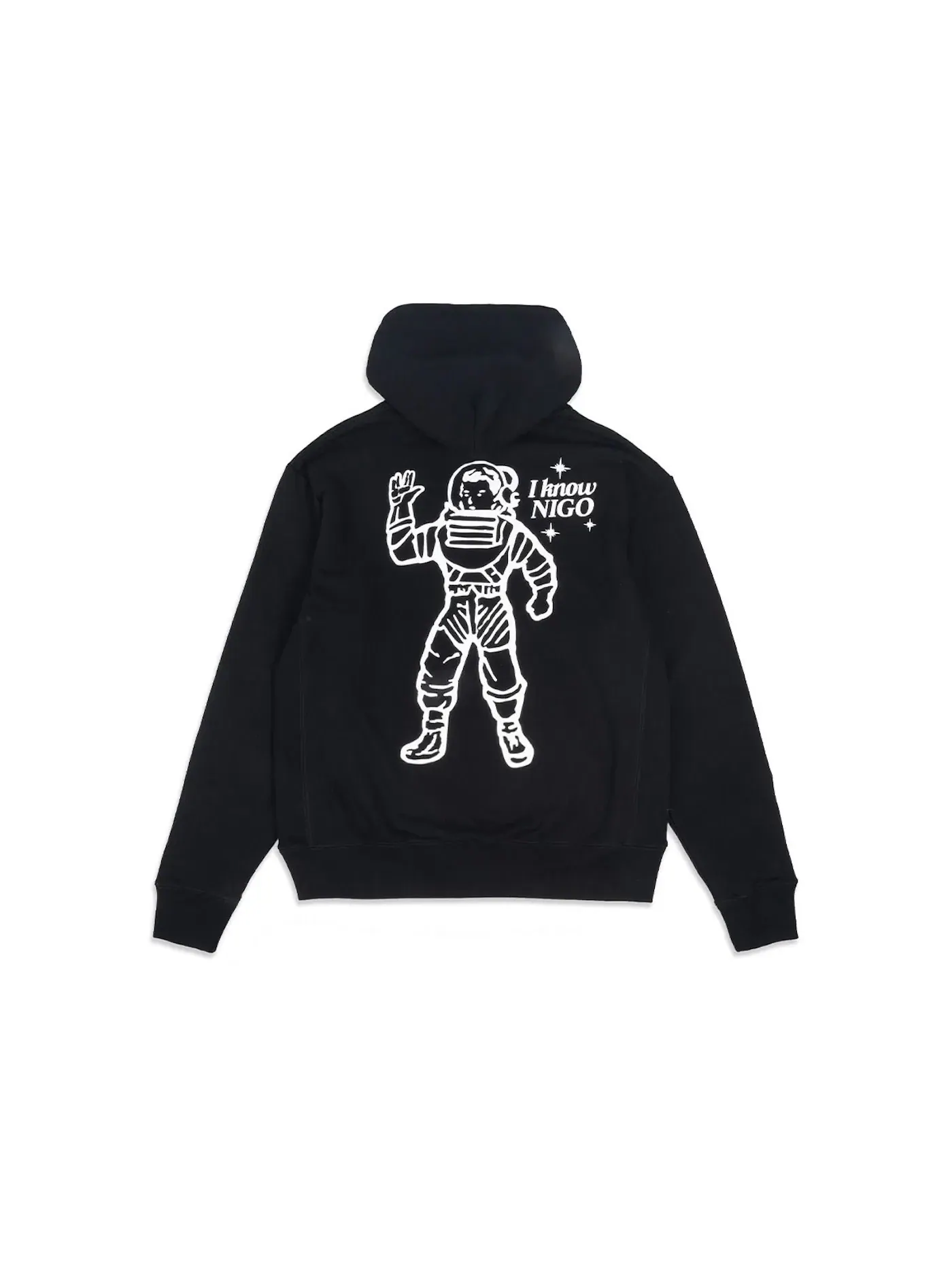 Мужской худи с принтом I Know Nigo Hoodie Human Made — изображение 2 из 2, черный