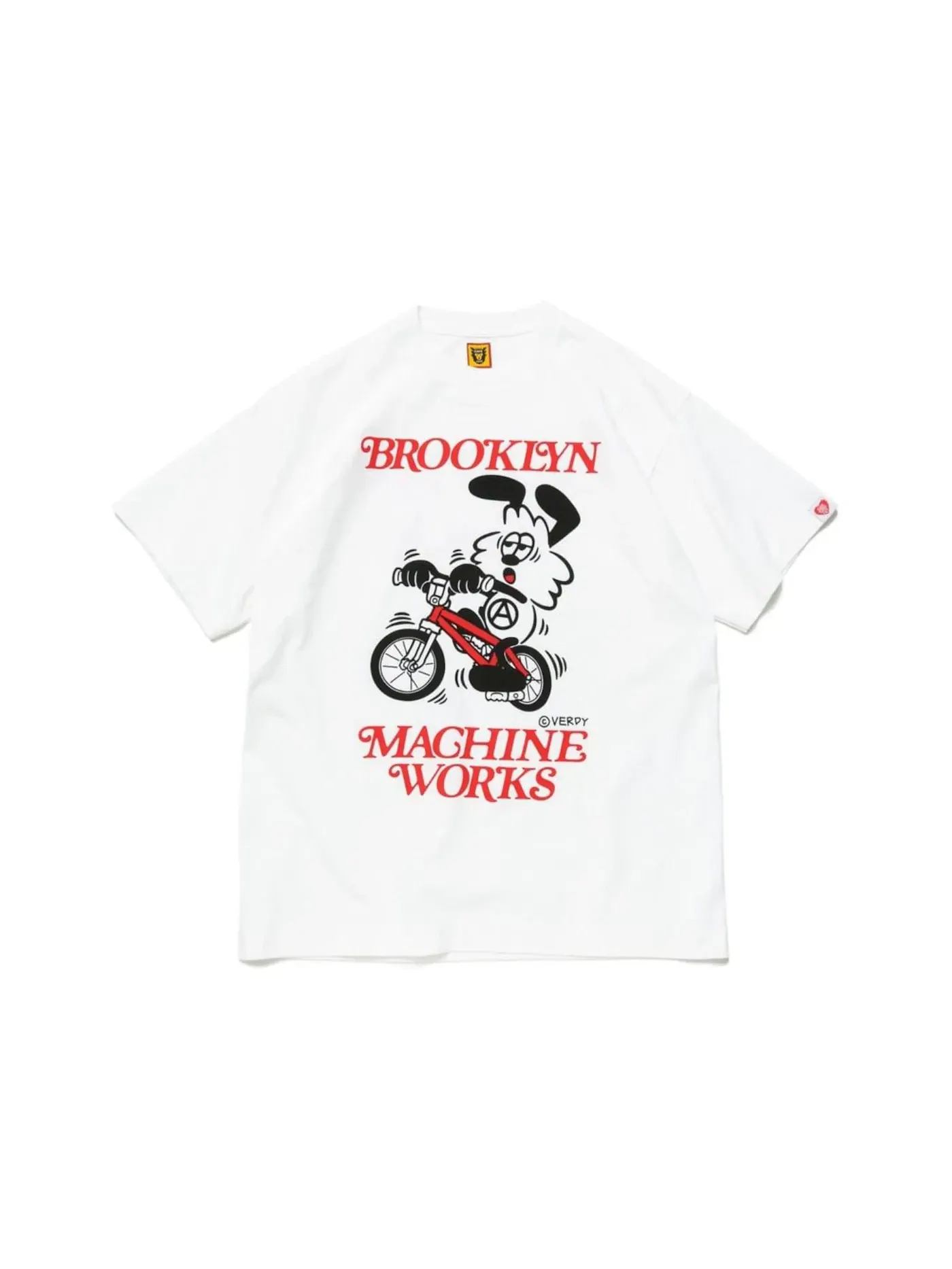 Мужская футболка с принтом Human Made x BROOKLYN MACHINE WORKS x Girls Don’t Cry T-Shirt — изображение 1 из 2, белый