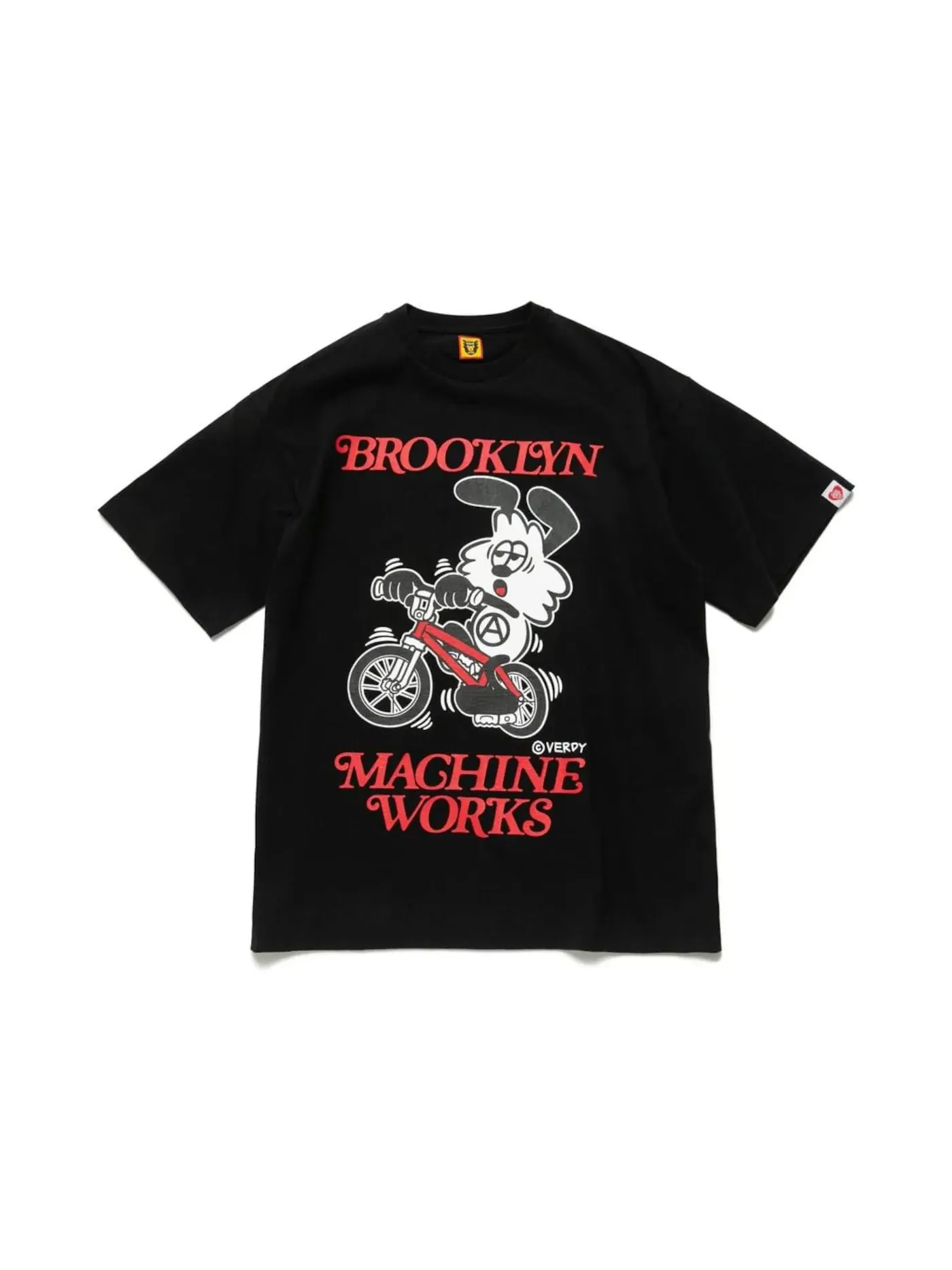 Мужская футболка с принтом Human Made x BROOKLYN MACHINE WORKS x Girls Don’t Cry T-Shirt — изображение 1 из 2, черный