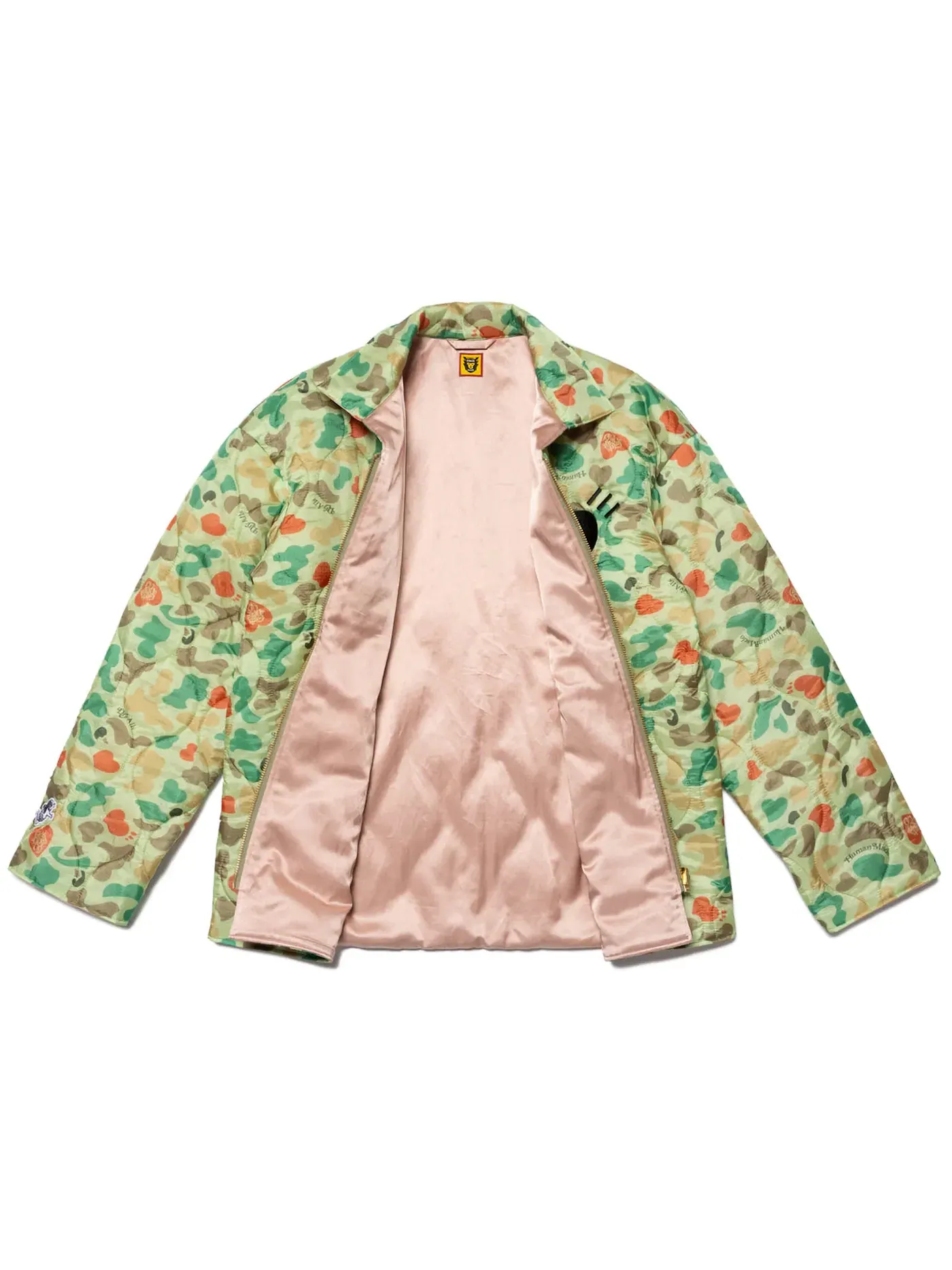 Мужская куртка с камуфляжным принтом Human Made x Girls Don't Cry Heart Camo Jacket — изображение 3 из 3, зеленый
