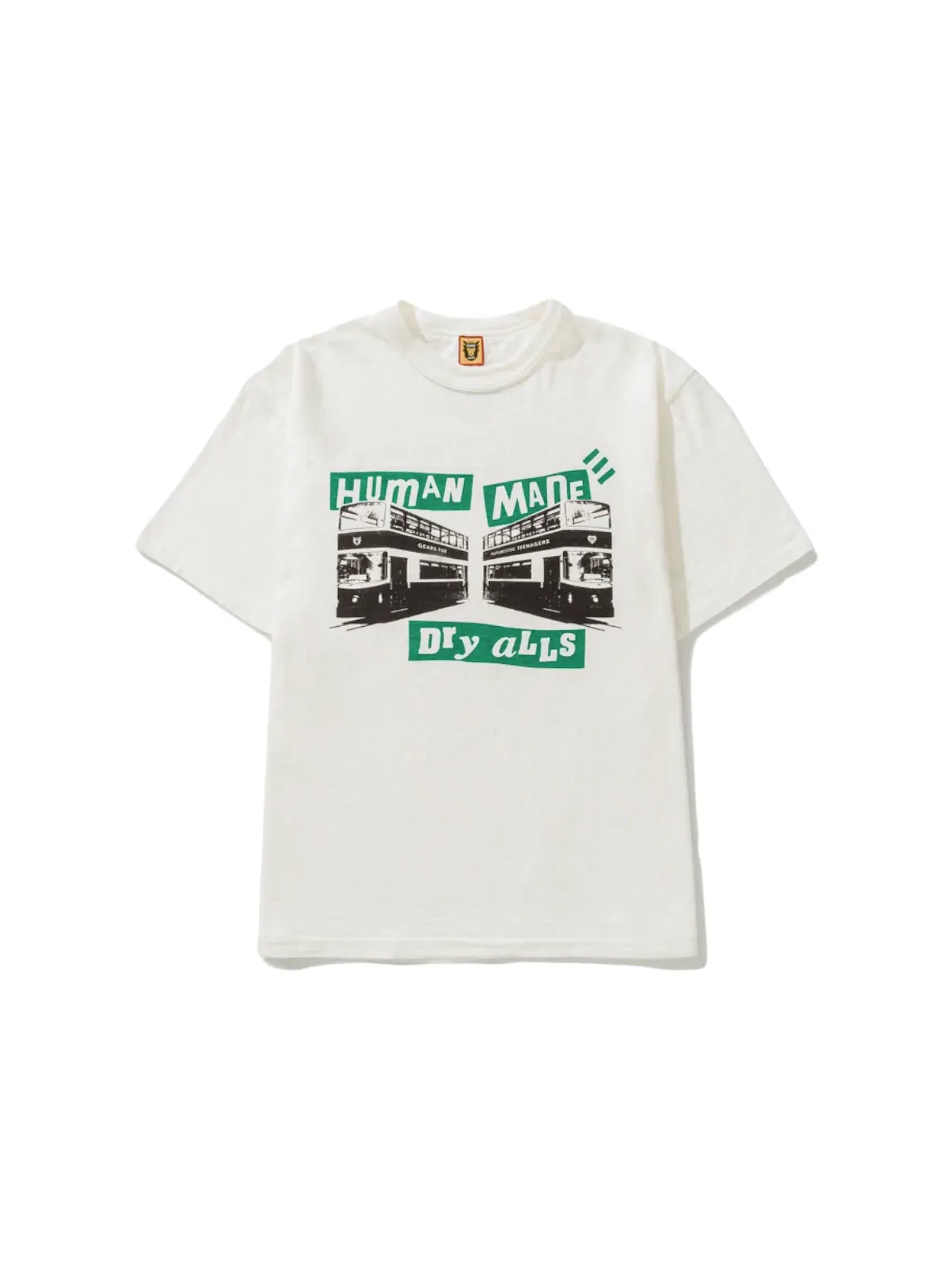 Мужская футболка с принтом Human Made T-Shirt — изображение 1 из 2, белый зеленый