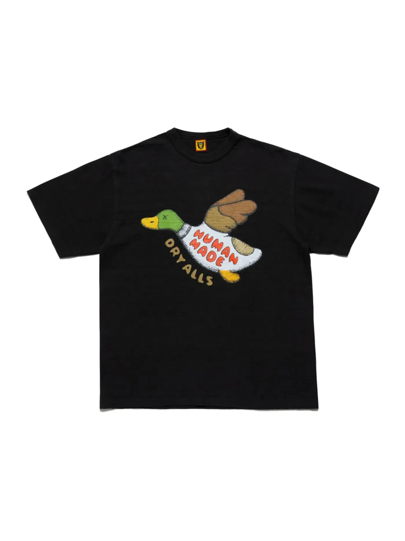 Мужская футболка с принтом Human Made x KAWS #2 Human Made — изображение 1 из 2, черный