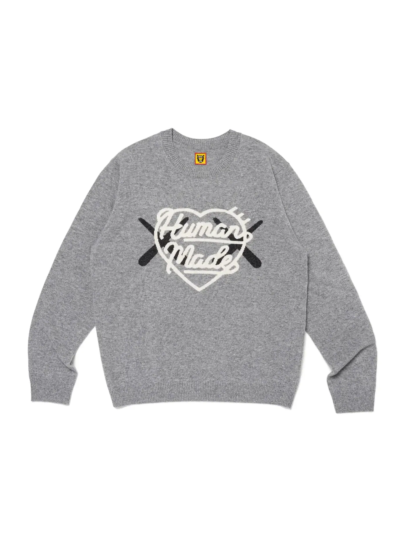 Мужской свитер с принтом Human Made x KAWS Sweater — изображение 1 из 1, серый
