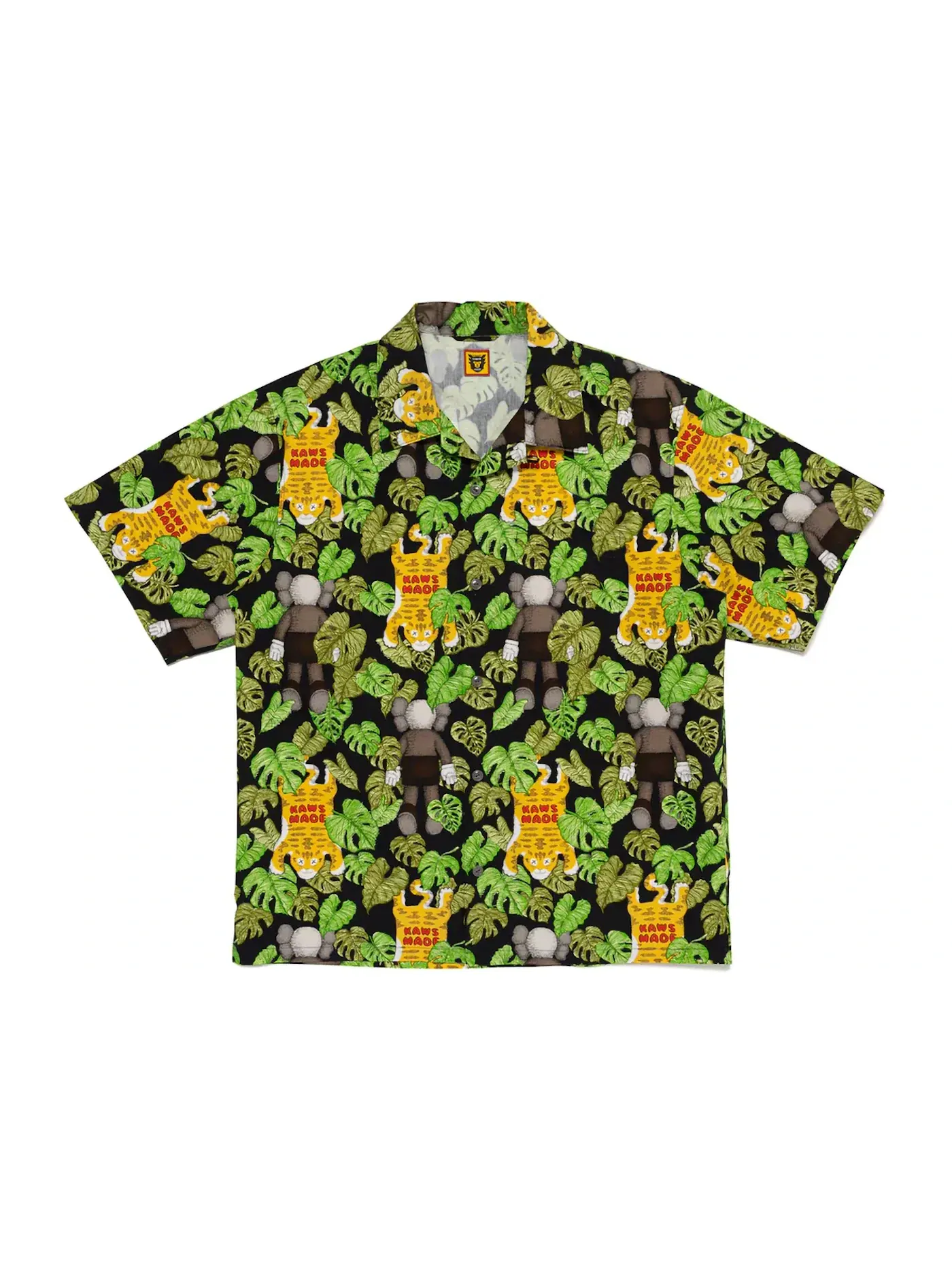 Мужская рубашка с принтом Human Made x KAWS Made Aloha Shirt — изображение 1 из 2, черный
