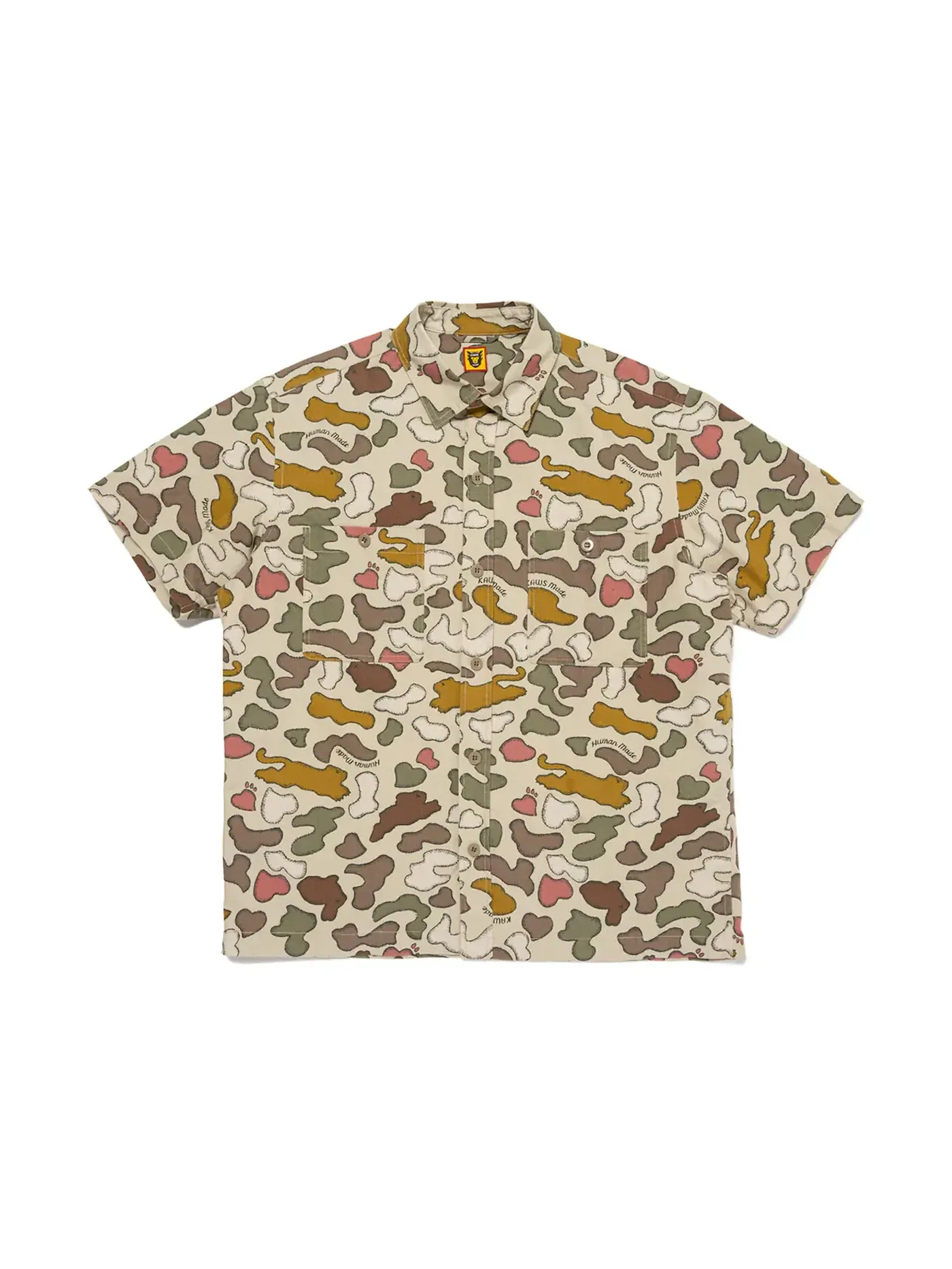 Мужская рубашка с камуфляжным принтом Shirt Human Made — изображение 1 из 3, коричневый