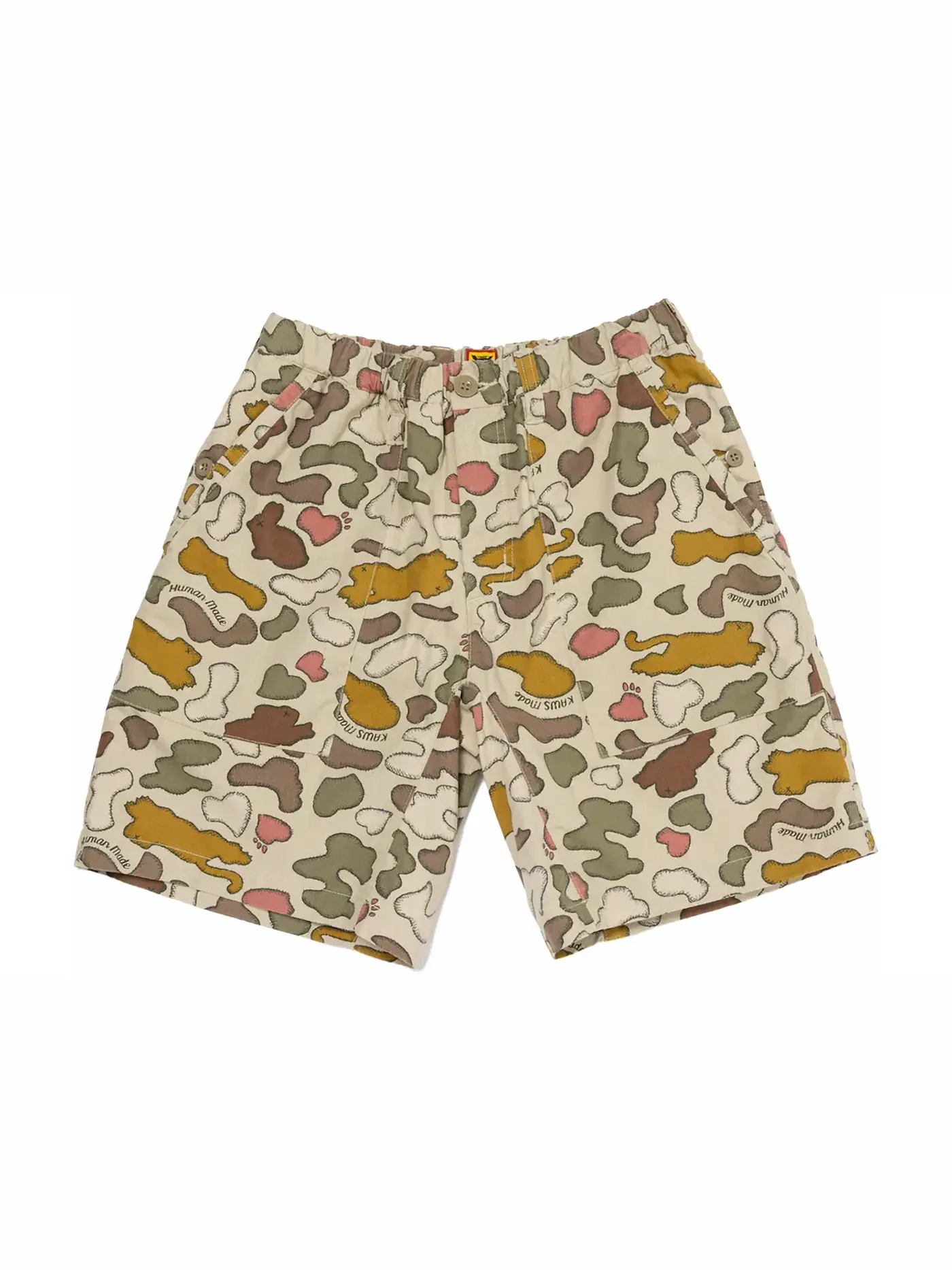 Мужские шорты с камуфляжным принтом Human Made x KAWS Made Camo Shorts — изображение 1 из 3, коричневый