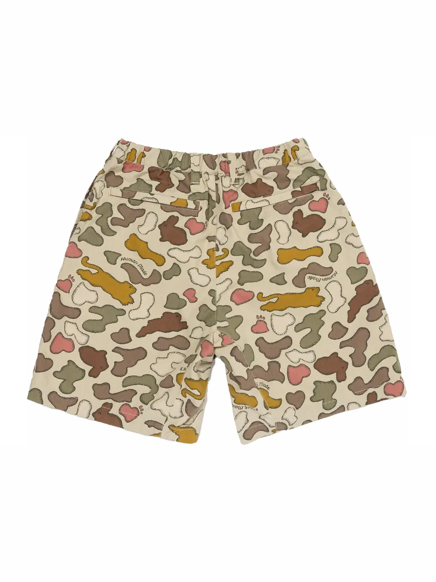 Мужские шорты с камуфляжным принтом Human Made x KAWS Made Camo Shorts — изображение 2 из 3, коричневый