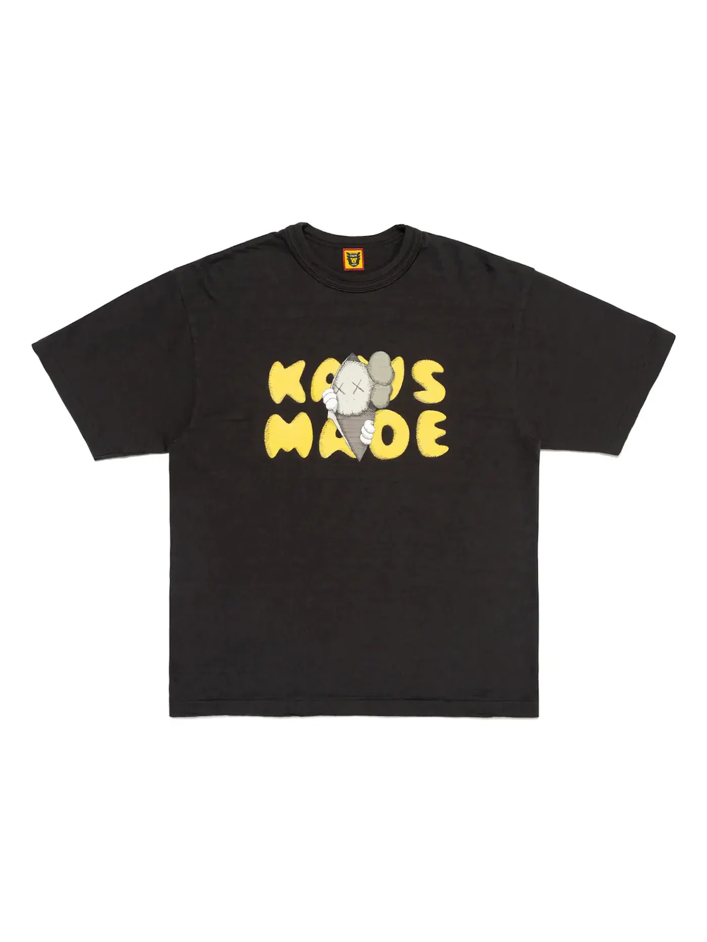 Мужская футболка с принтом Human Made x KAWS Made Graphic I T-shirt (SS24) Human Made — изображение 1 из 2, черный