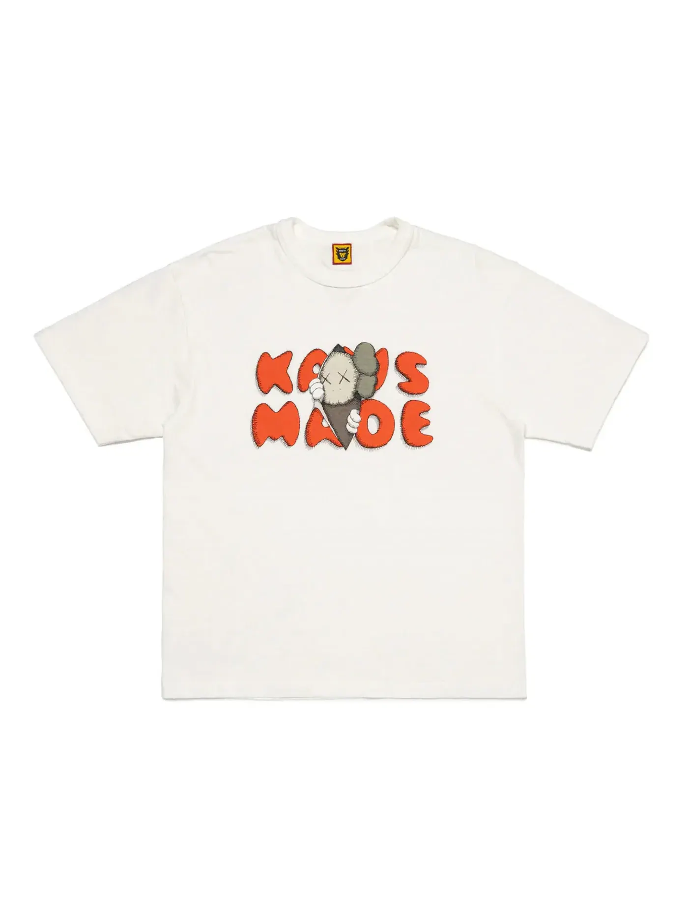 Мужская футболка с принтом Human Made x KAWS Made Graphic I T-shirt (SS24) Human Made — изображение 1 из 2, белый
