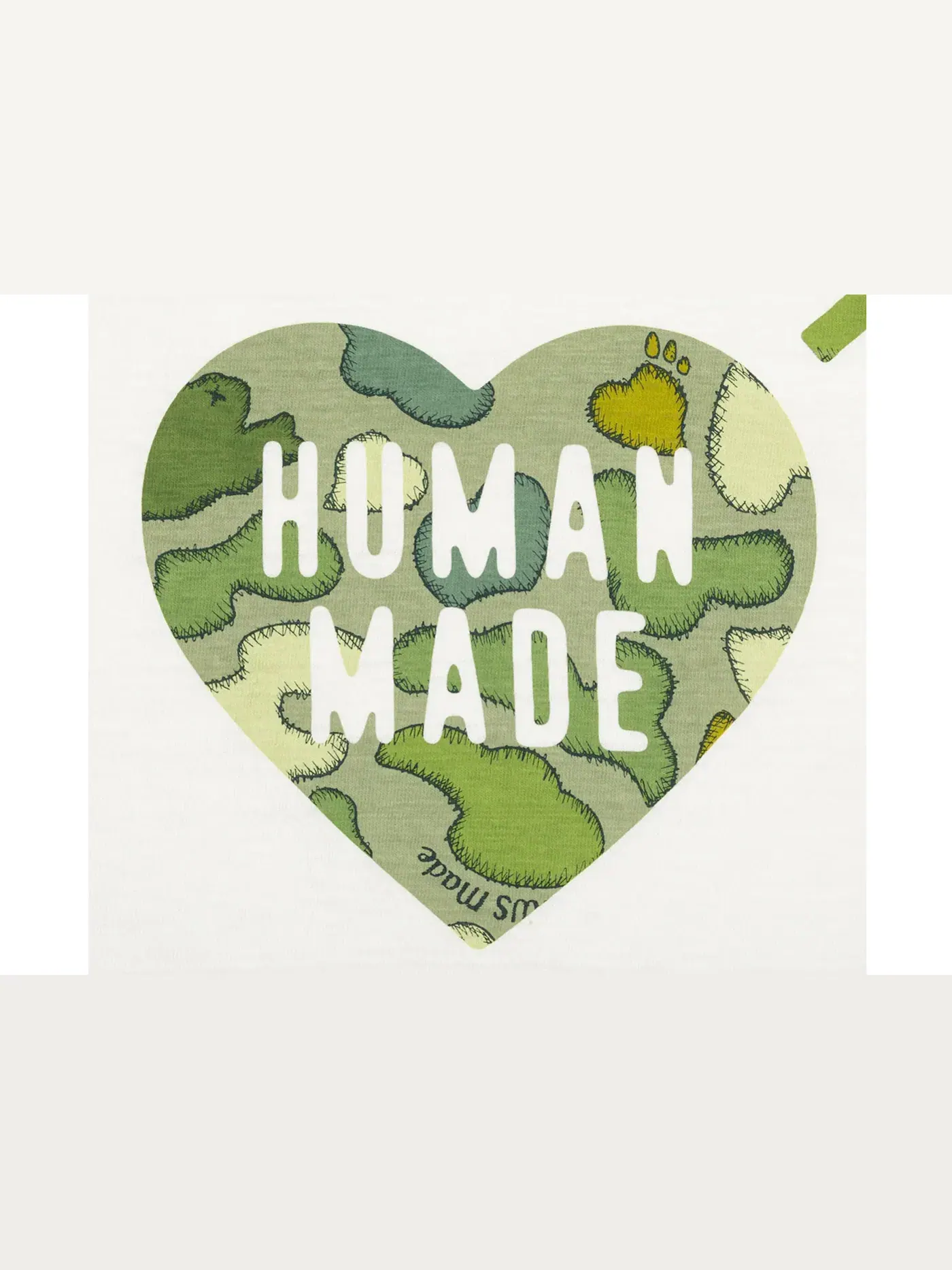 Мужская футболка с принтом Human Made x KAWS Made Graphic I T-shirt Human Made — изображение 3 из 3, белый