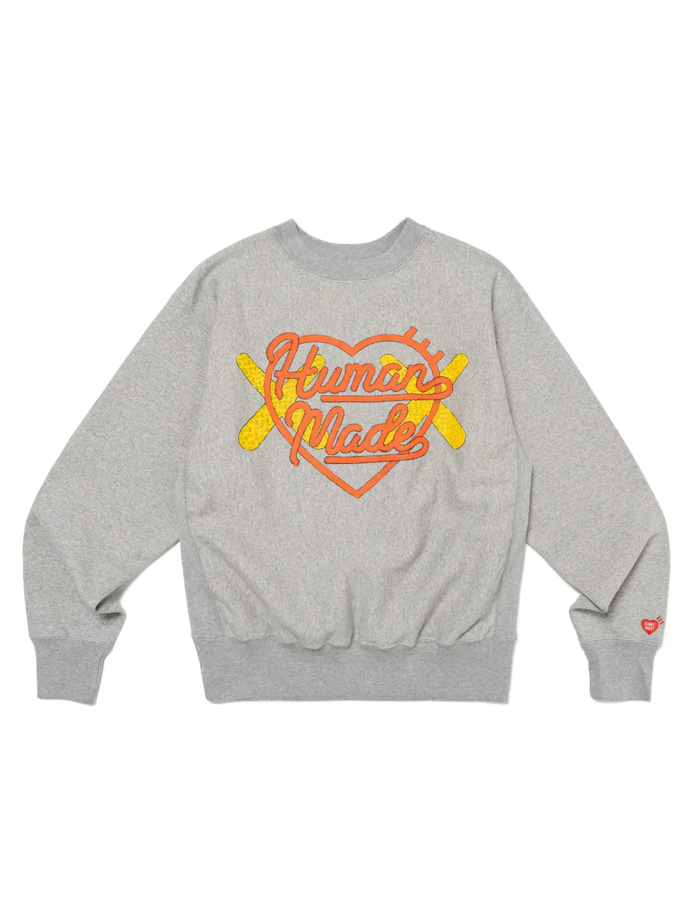 Мужской свитшот с принтом Human Made x KAWS Sweatshirt — изображение 1 из 2, серый