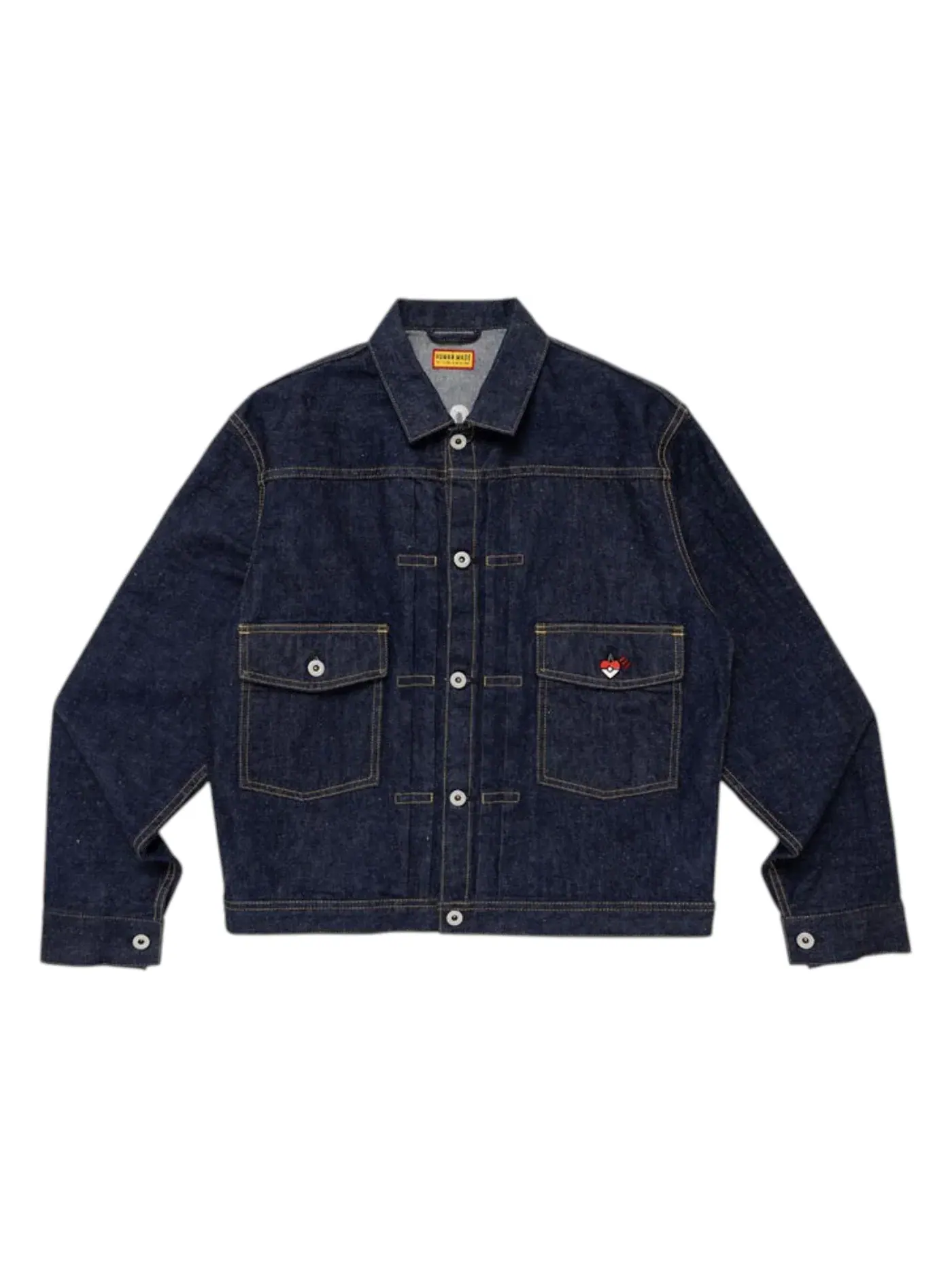 Мужская джинсовая куртка с принтом Jacket Human Made — изображение 2 из 2, синий