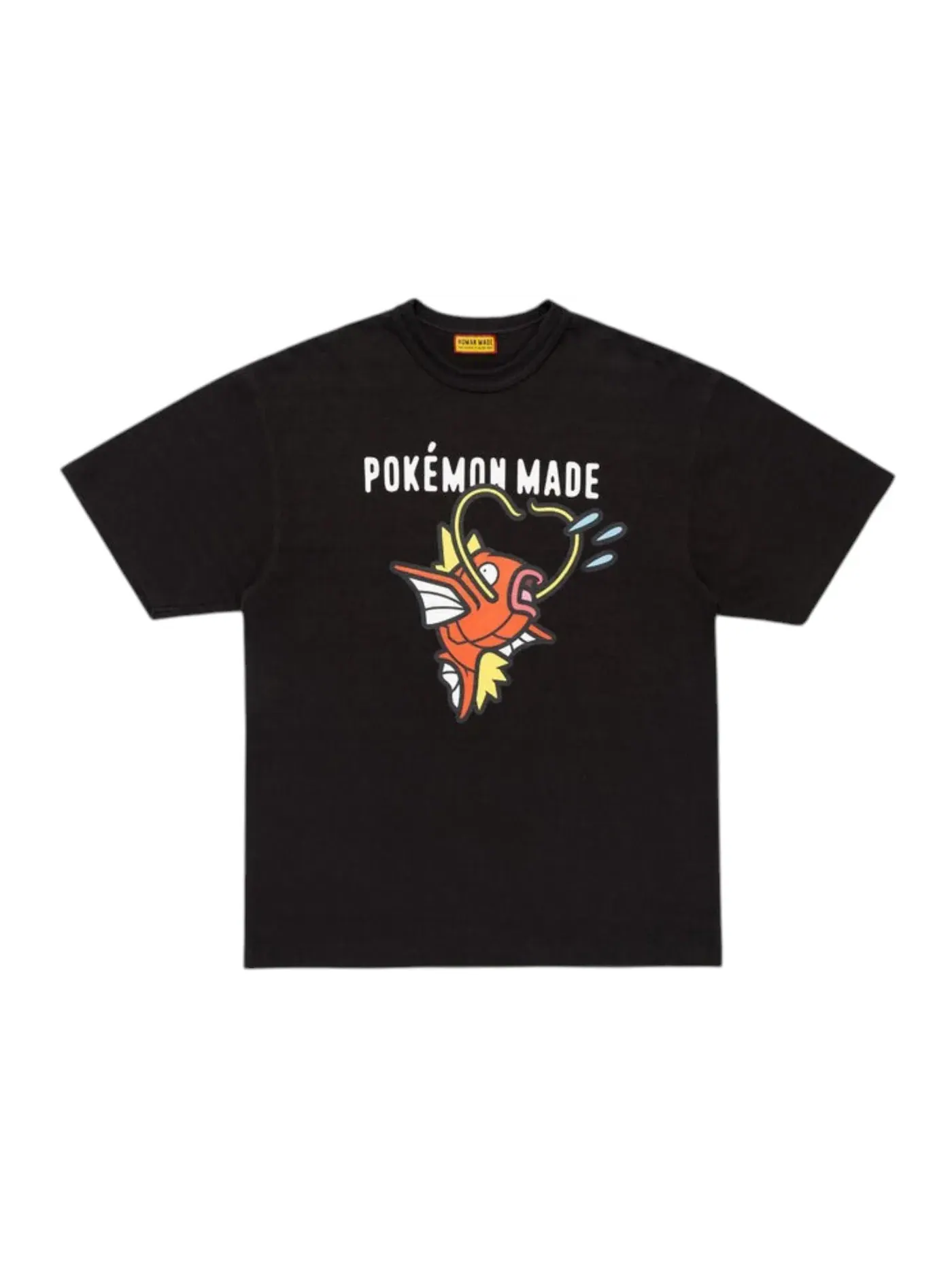 Мужская футболка с принтом Human Made x Pokemon Made Graphic Magikarp T-shirt — изображение 1 из 2, черный