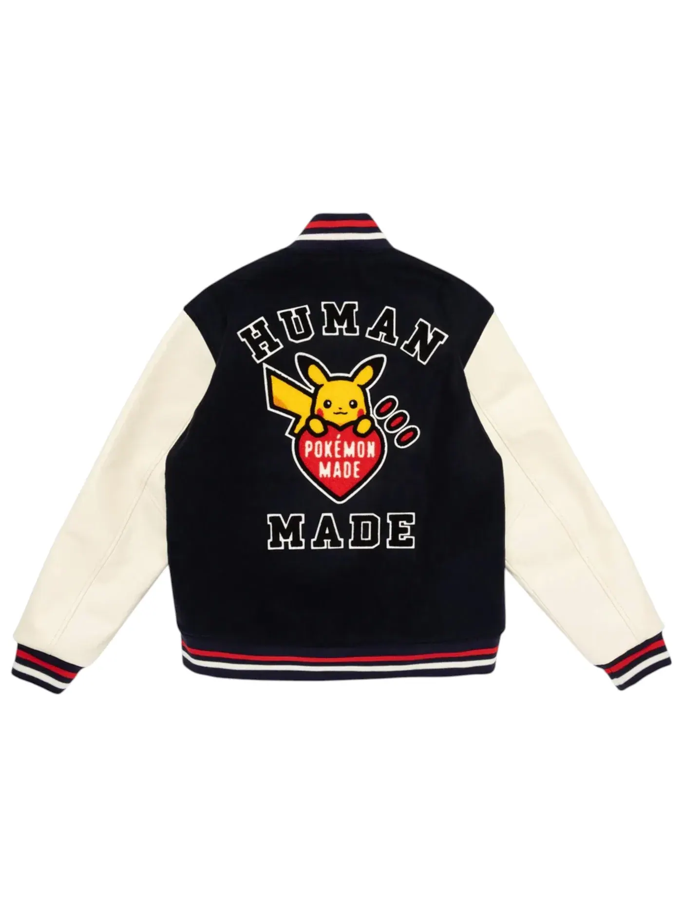 Мужская бомбер куртка с вышивкой Human Made x Pokemon Navy — изображение 2 из 2