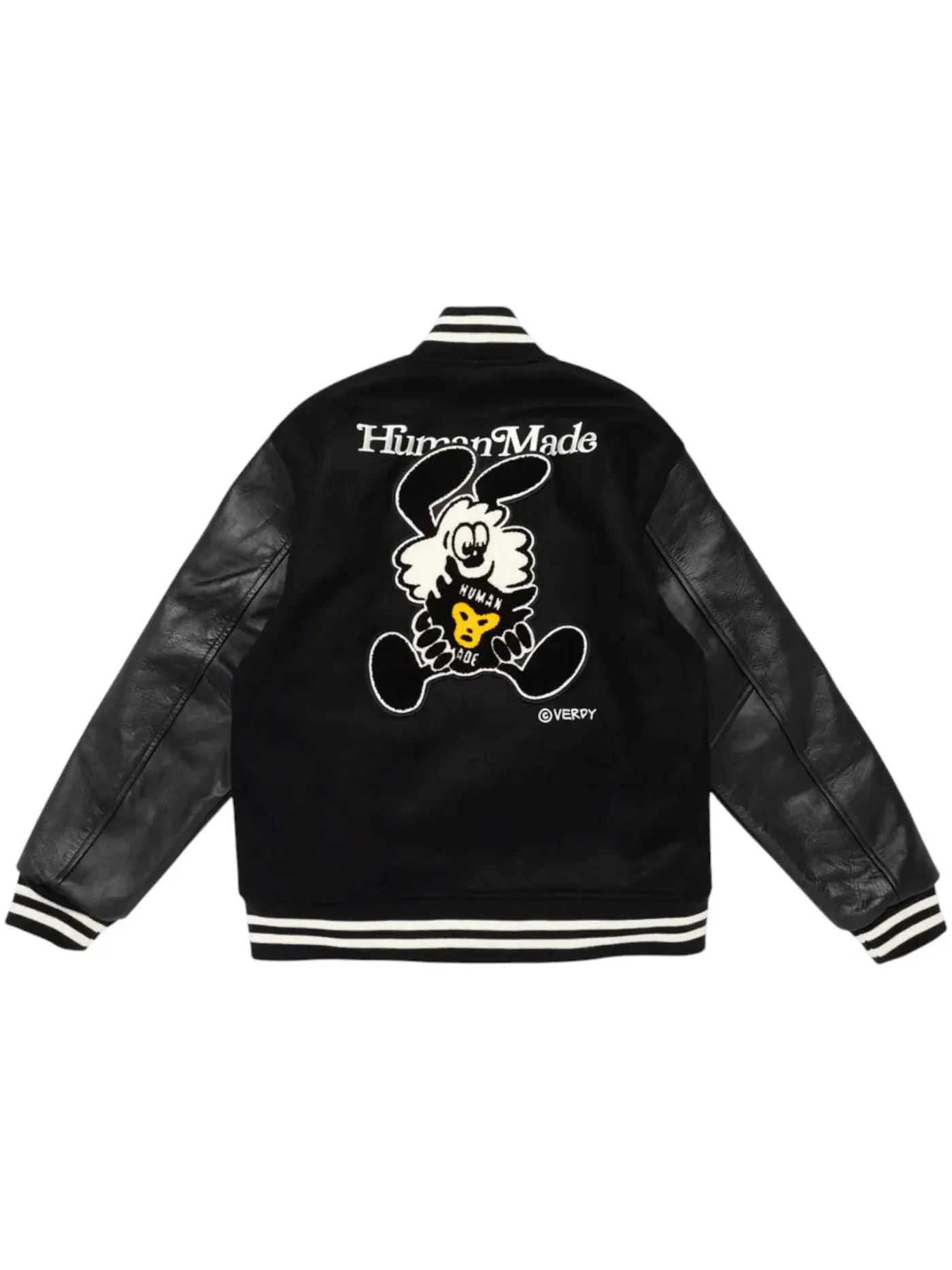 Мужская ветровка с принтом Human Made Varsity Jacket Black — изображение 2 из 2