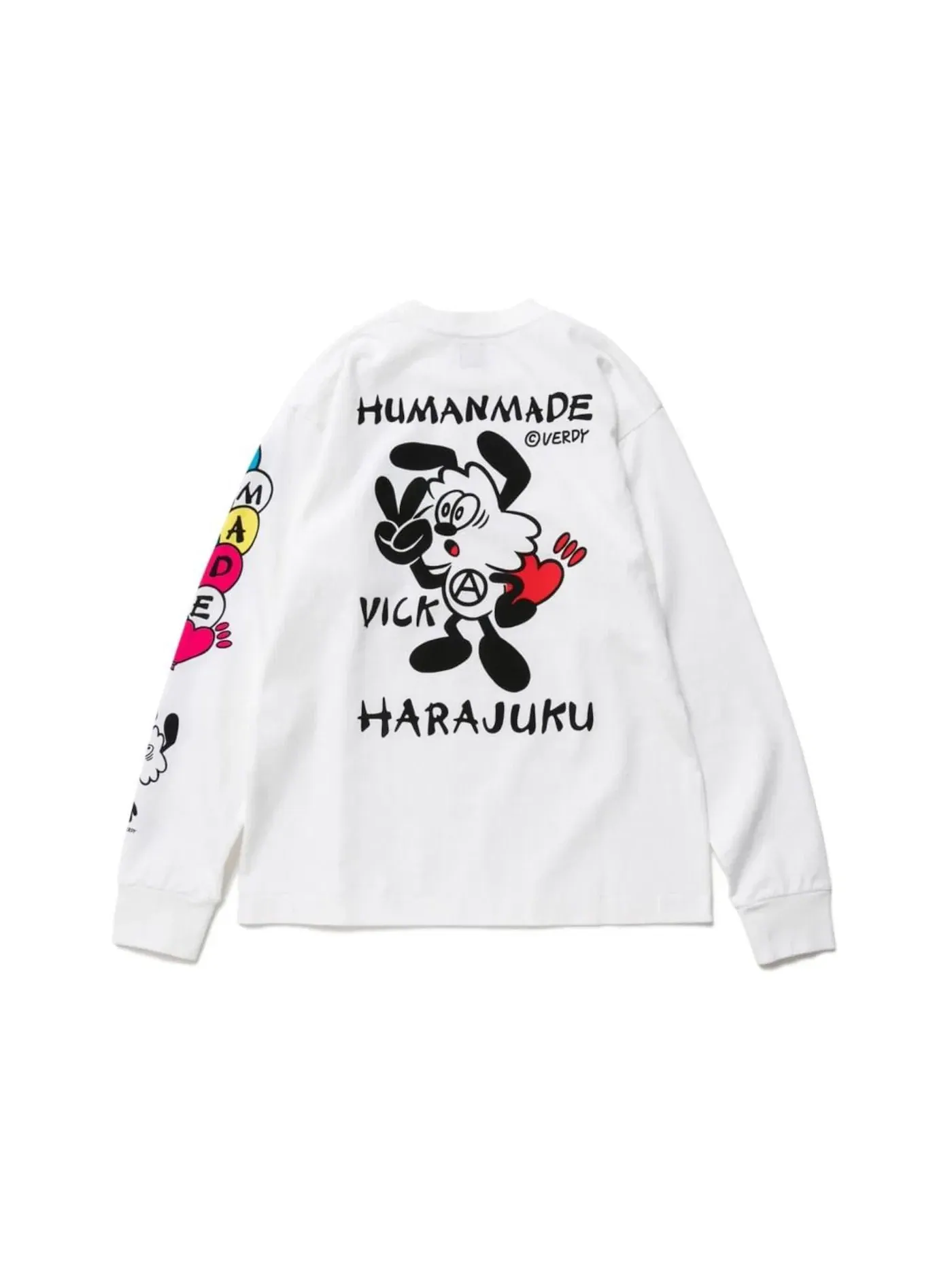 Мужская футболка с длинным рукавом Human Made x Verdy Vick L/S T-Shirt — изображение 1 из 2, белый