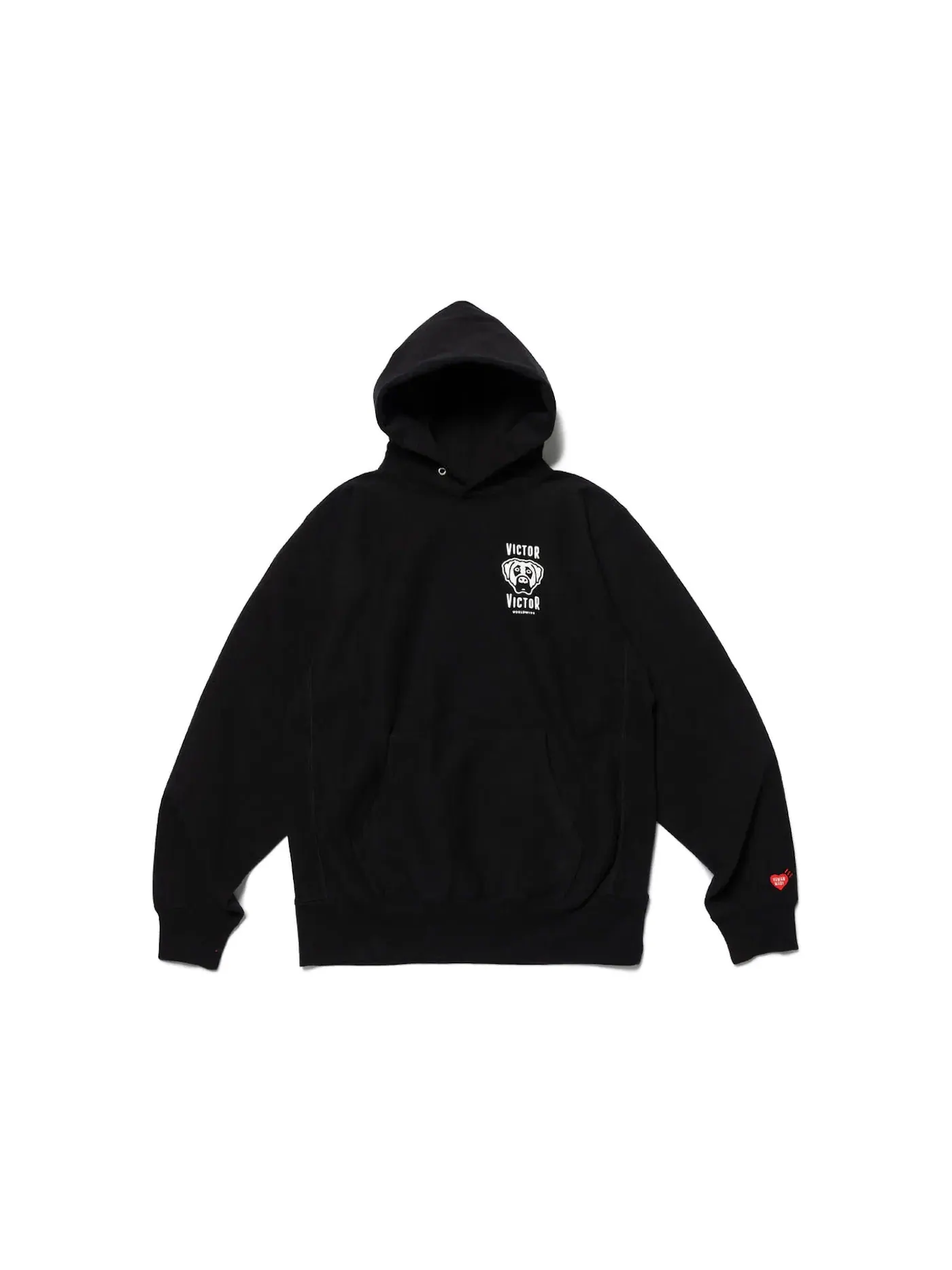 Мужской худи с принтом Human Made x Victor Victor Hoodie Black — изображение 2 из 2