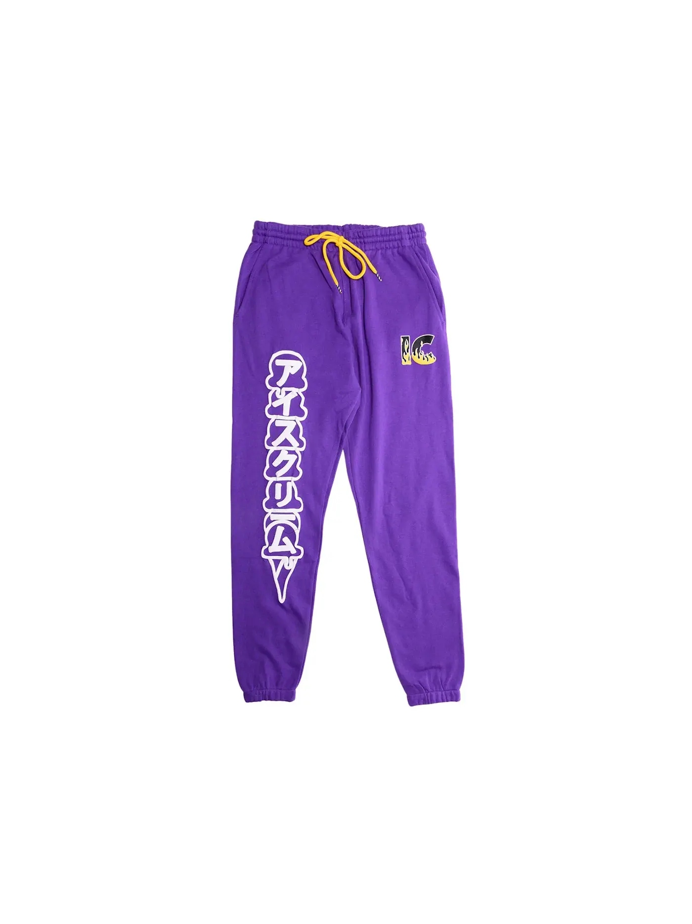 Мужские спортивные штаны с принтом Ice Cream Sweatpants — изображение 1 из 1, фиолетовый