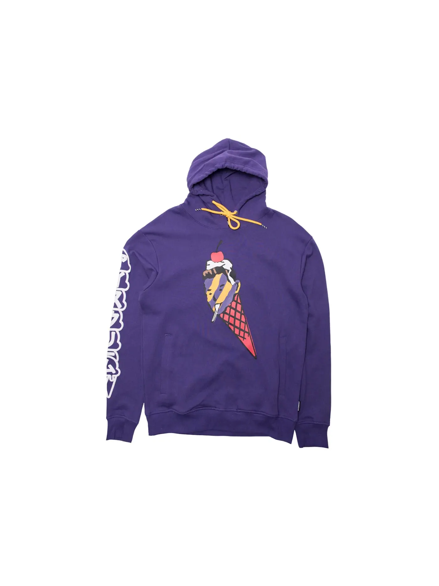Мужская худи с принтом Ice Cream Cherry on Top Hoodie — изображение 1 из 1, фиолетовый