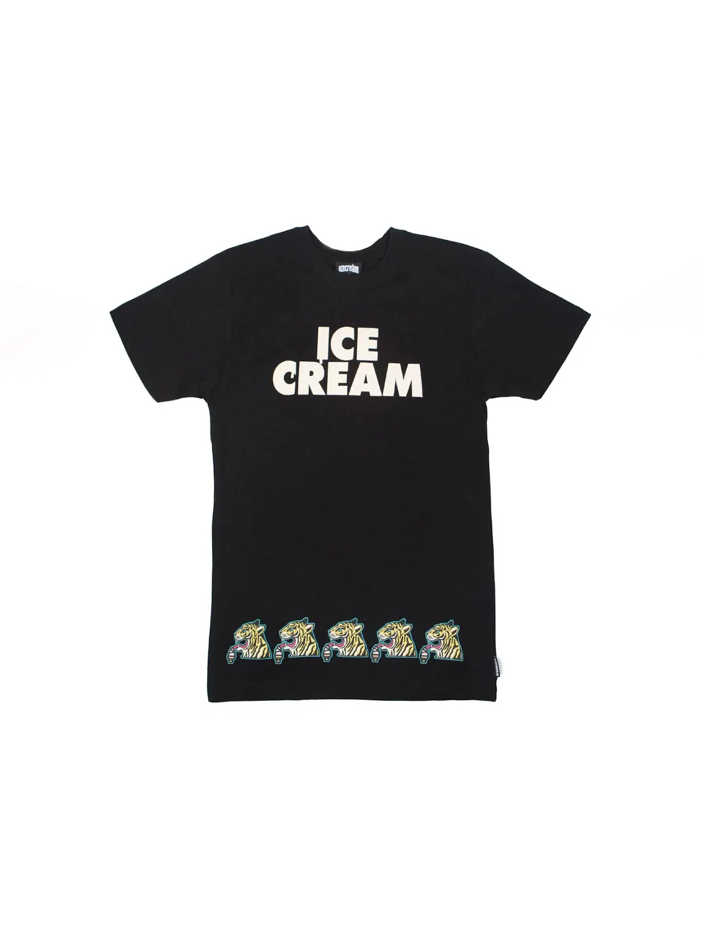Мужская футболка с принтом Ice Cream Tee Ice Cream — изображение 1 из 1, черный