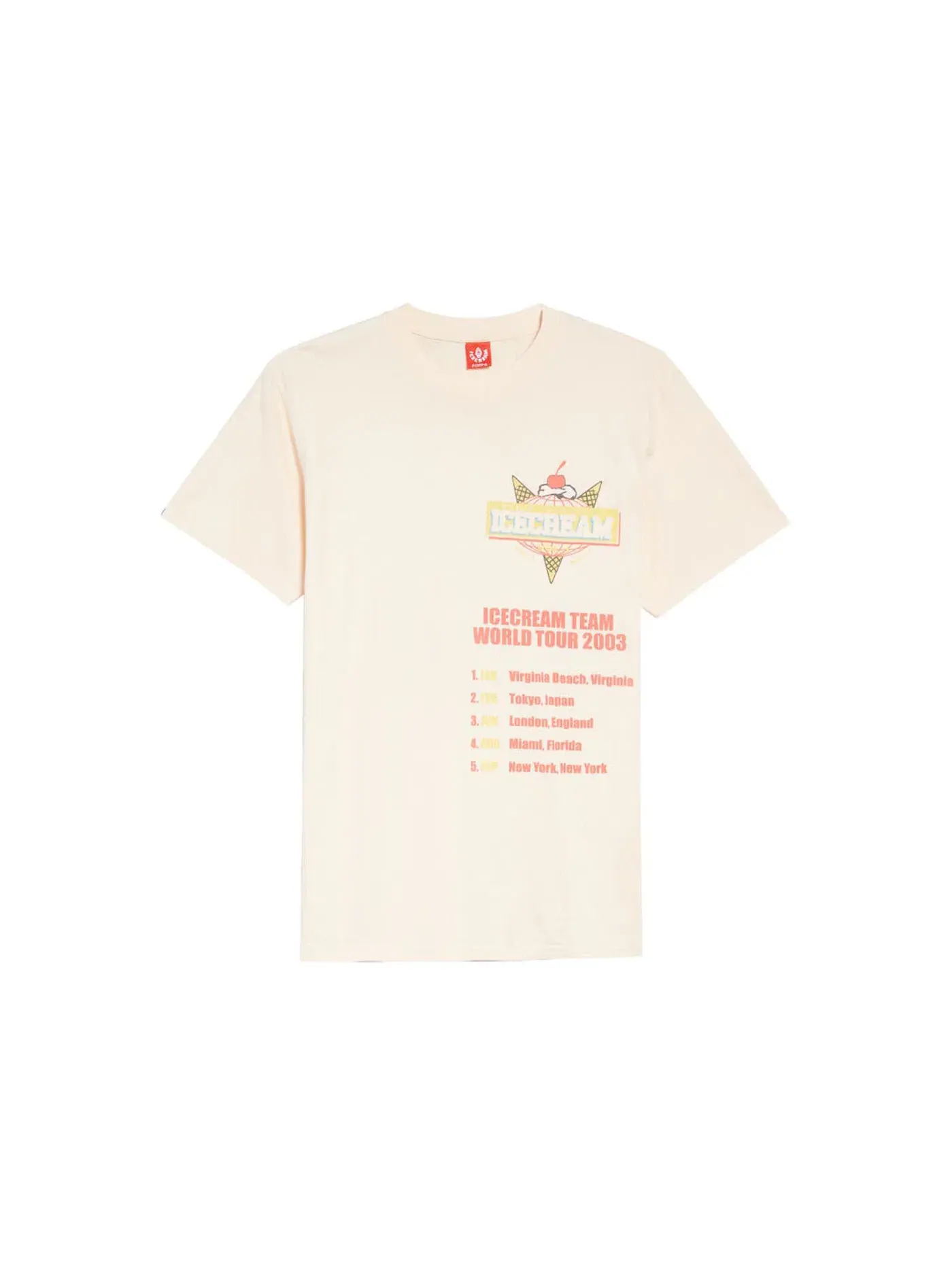 Мужская футболка с принтом Ice Cream Dream Team Tee — изображение 1 из 2, белый
