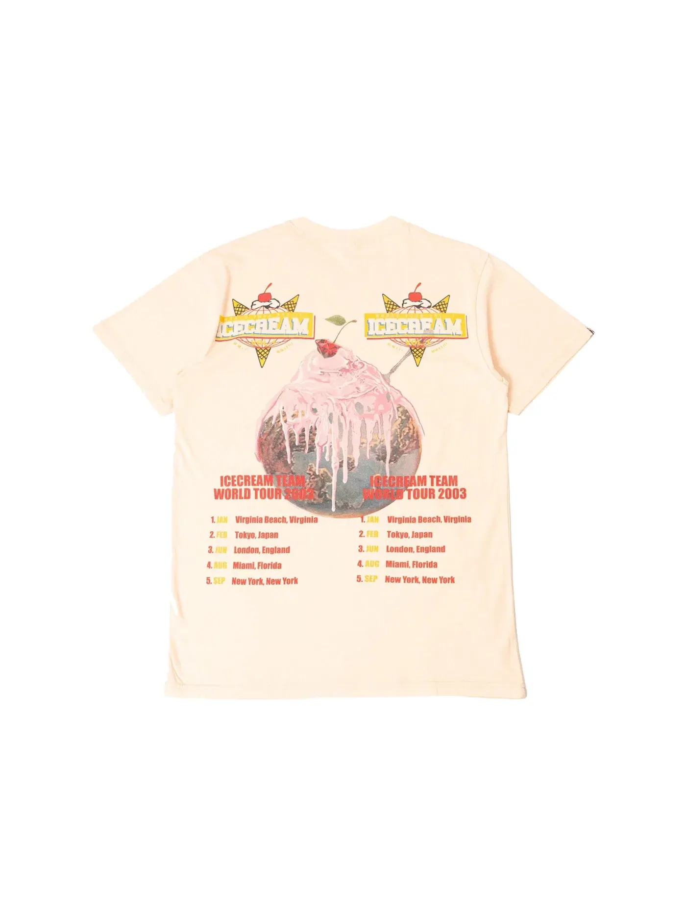Мужская футболка с принтом Ice Cream Dream Team Tee — изображение 2 из 2, белый
