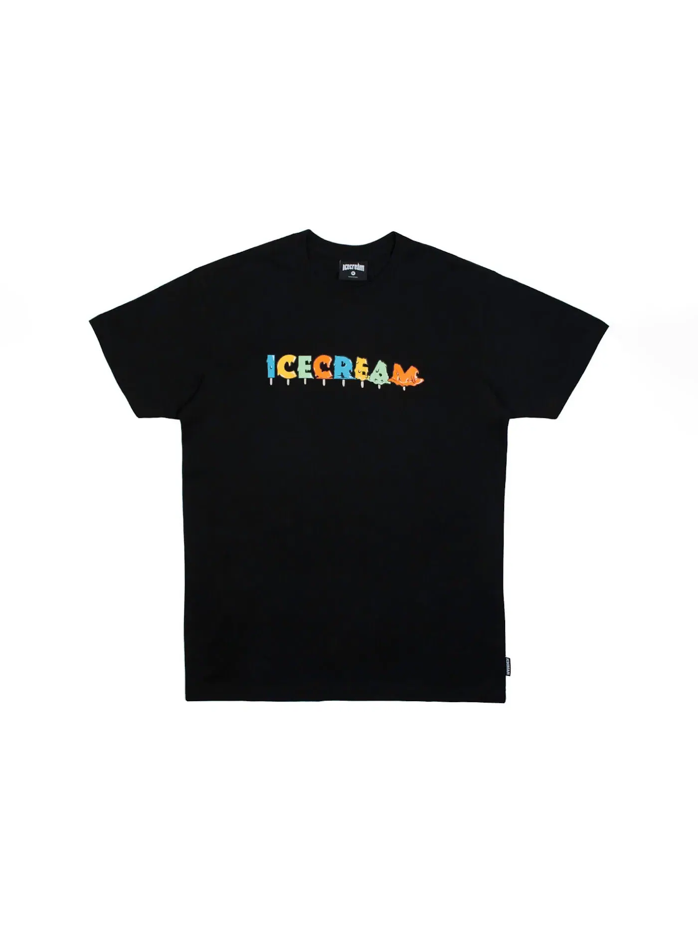 Мужская футболка с принтом Ice Cream Drip Tee Ice Cream — изображение 1 из 1, черный