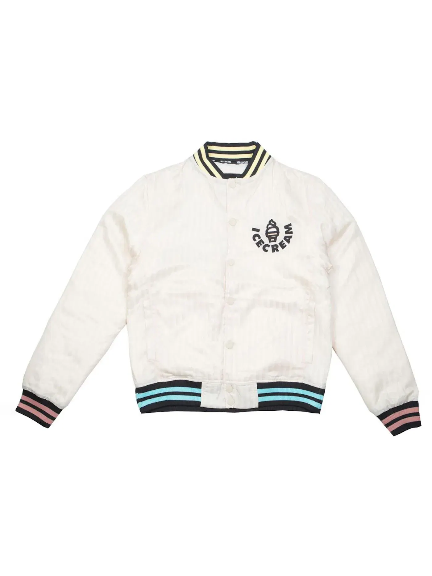 Мужская куртка с принтом Ice Cream Jacket — изображение 1 из 1, белый