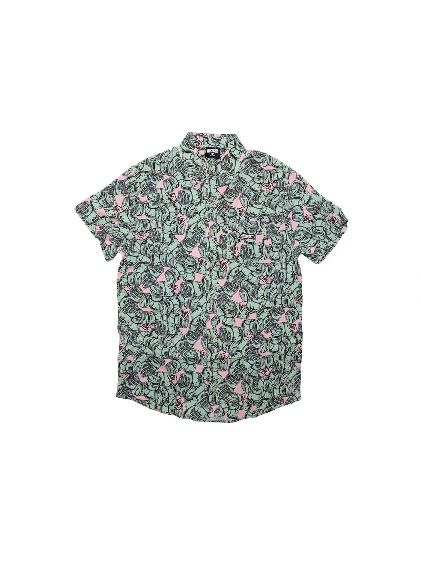 Мужская рубашка с коротким рукавом Ice Cream Shirt — изображение 1 из 1, зеленый/розовый