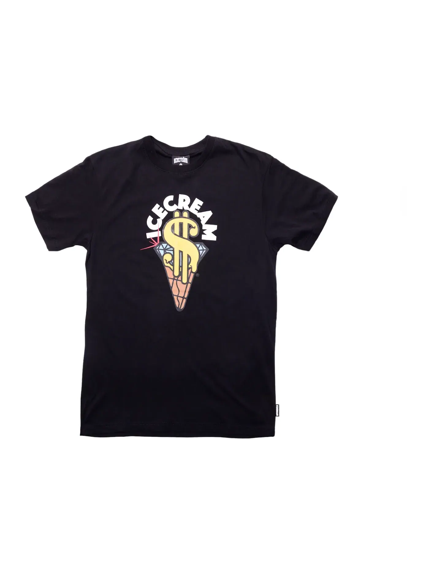 Мужская футболка с принтом Ice Cream Tee — изображение 1 из 1, черный