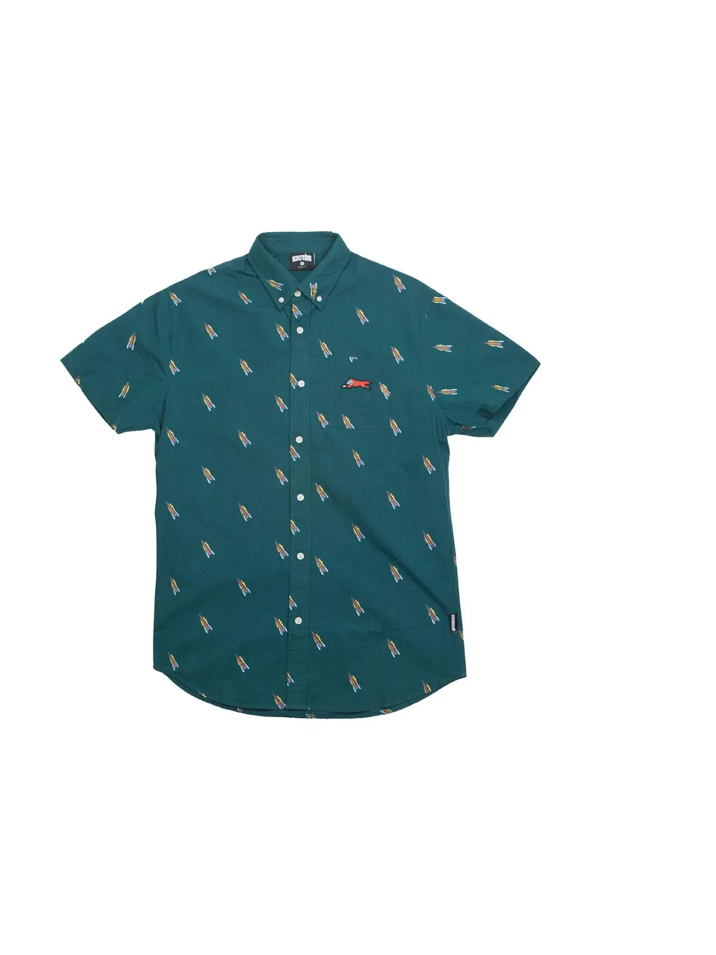 Мужская рубашка с коротким рукавом Ice Cream Shirt — изображение 1 из 1, зеленый/глубокий