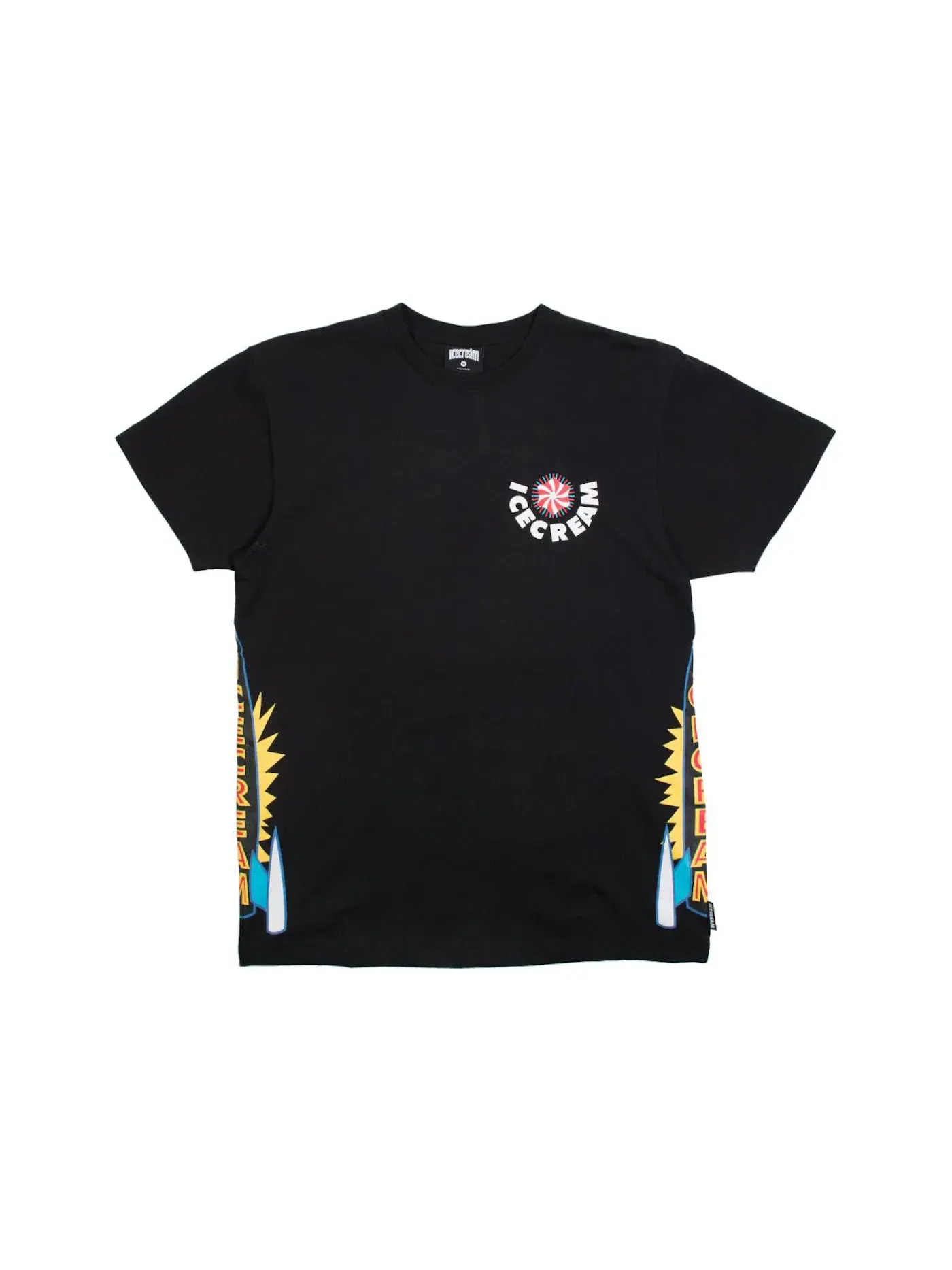 Мужская футболка с принтом Ice Cream Tee Ice Cream — изображение 1 из 1, черный