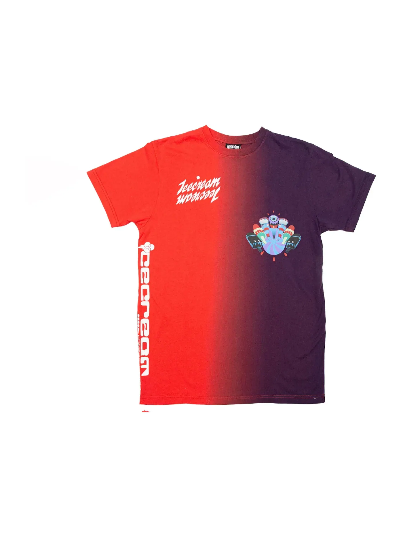 Мужская футболка с принтом Tee Ice Cream — изображение 1 из 1, красный/черный