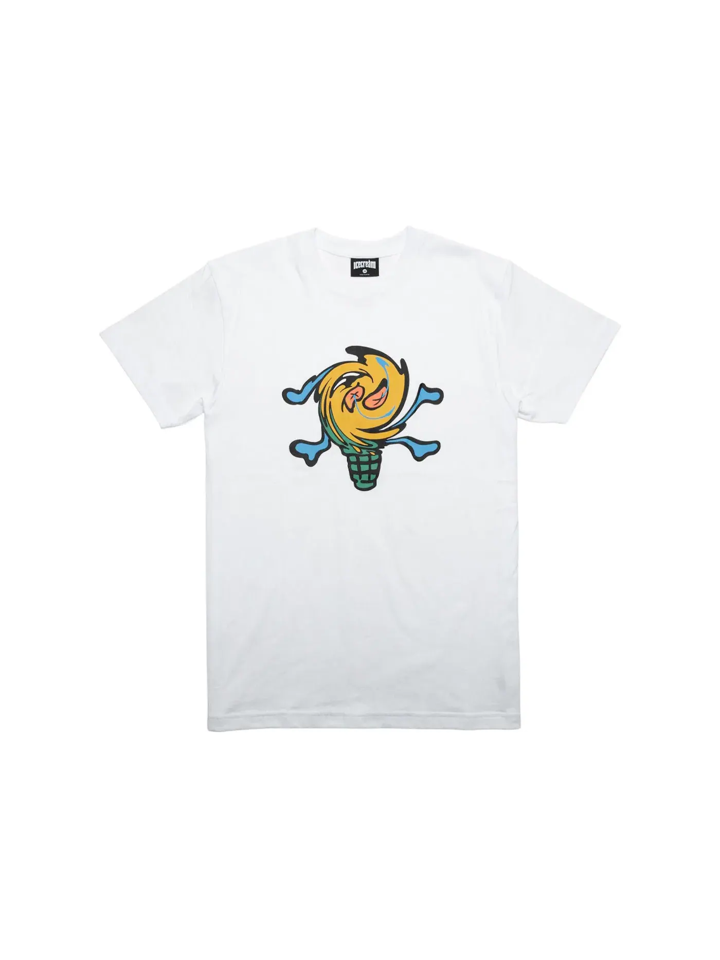 Мужская футболка с принтом Ice Cream Tee Ice Cream — изображение 1 из 1, белый