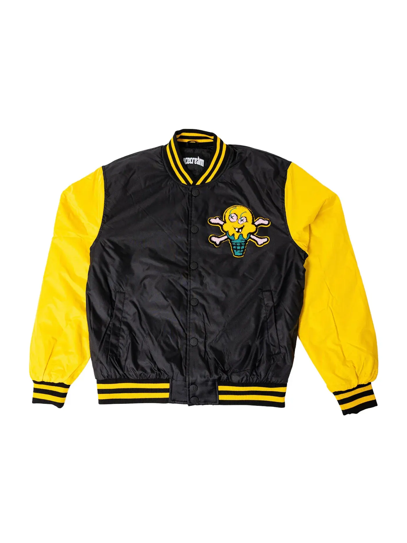 Мужская куртка с принтом Ice Cream Jacket — изображение 1 из 1, черный