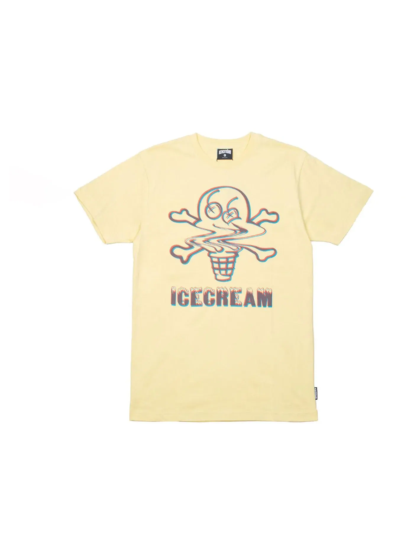 Мужская футболка с принтом Ice Cream Swirl Tee Ice Cream — изображение 1 из 1, желтый