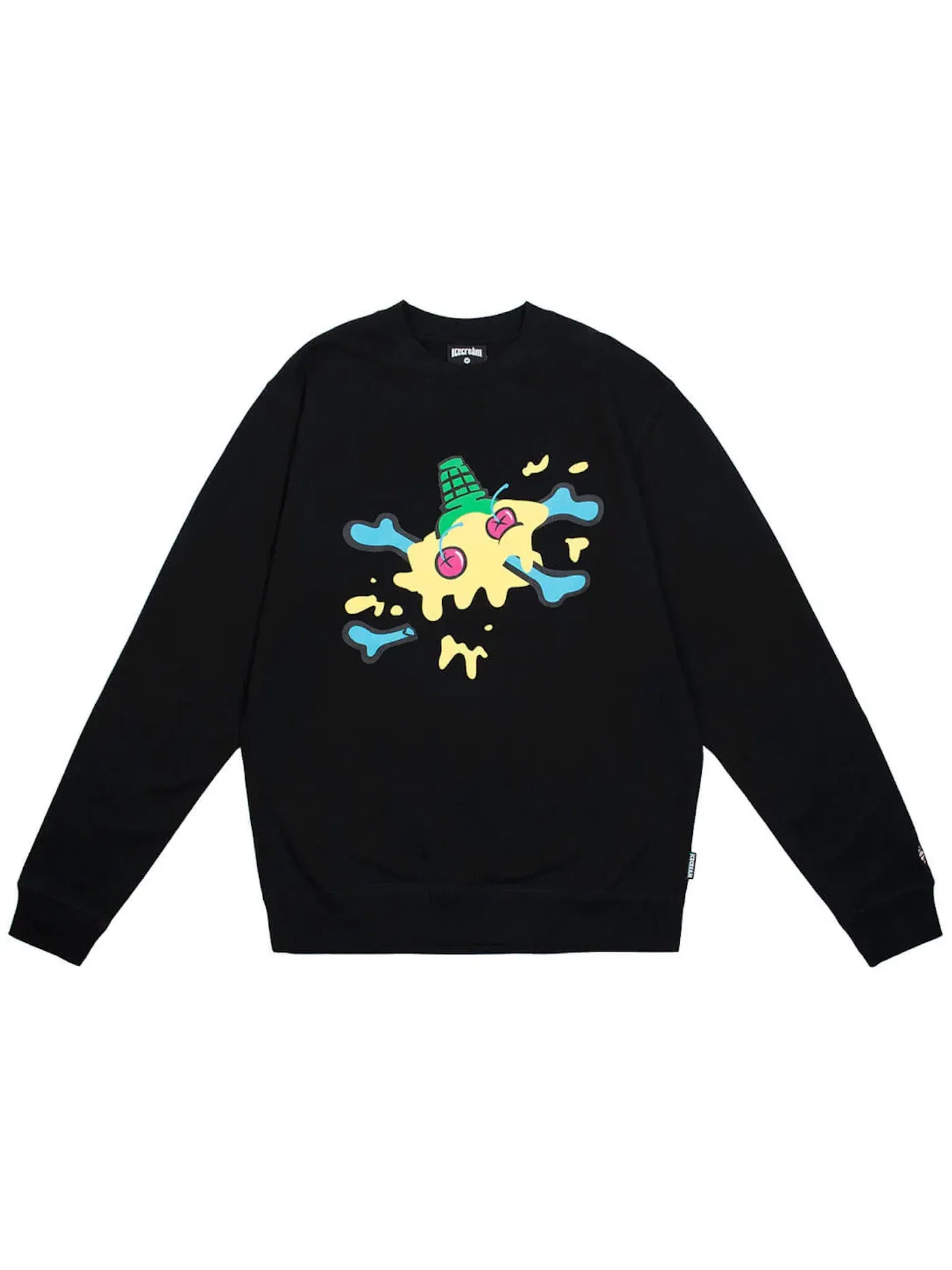 Мужской свитер с принтом Ice Cream Vail Crew Sweater — изображение 1 из 1, черный
