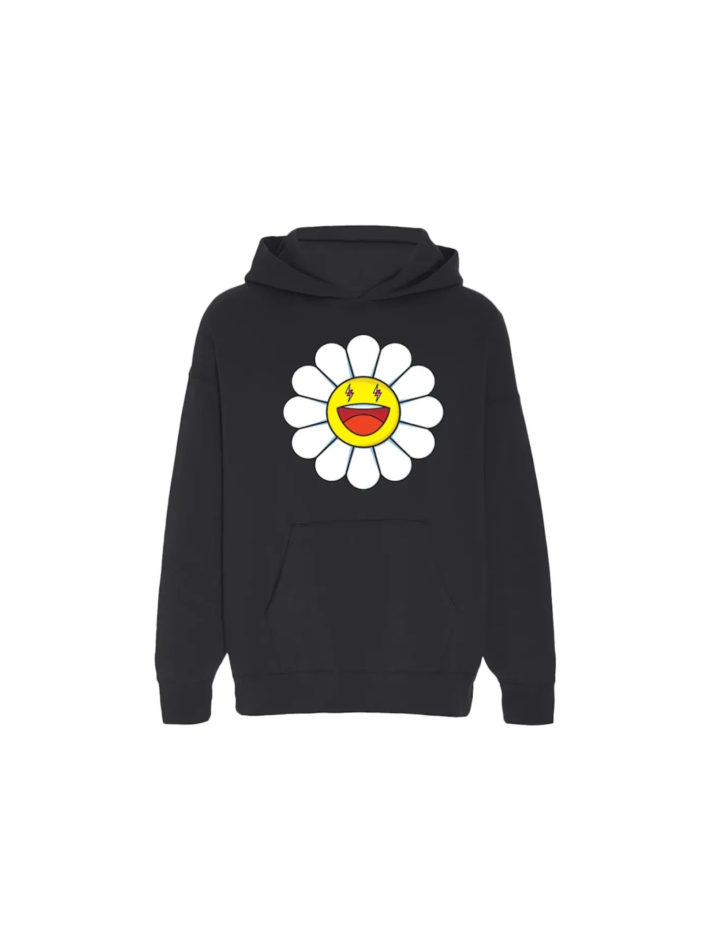 Мужской худи с принтом J Balvin Blanco x Takashi Murakami Large Flower Hoodie J Balvin